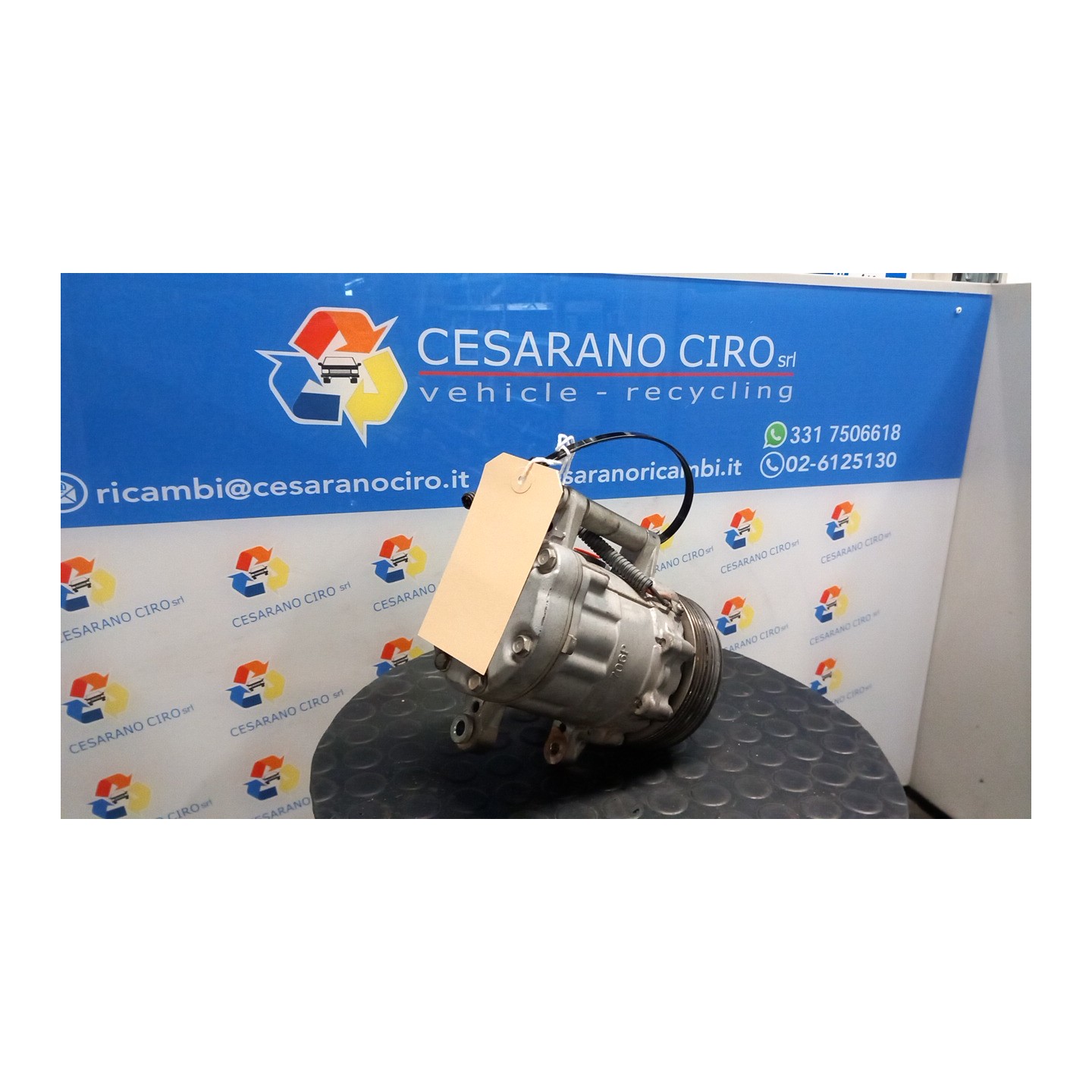 COMPRESSORE A/C 046 FIAT 600 (1E) (07/05-12/11) 187A1000 46443509