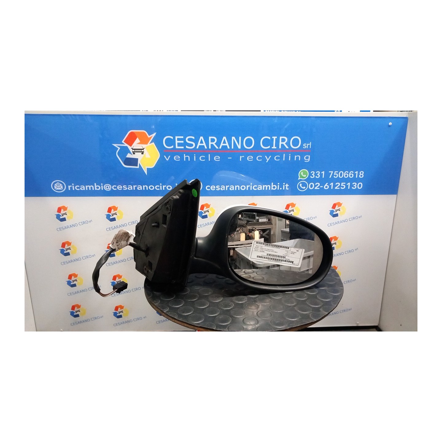 RETROVISORE EST. REGOLAZ. ELETTR. DX. 124 FIAT BRAVO (3L) (01/07-03/10) 198A3000 735597947