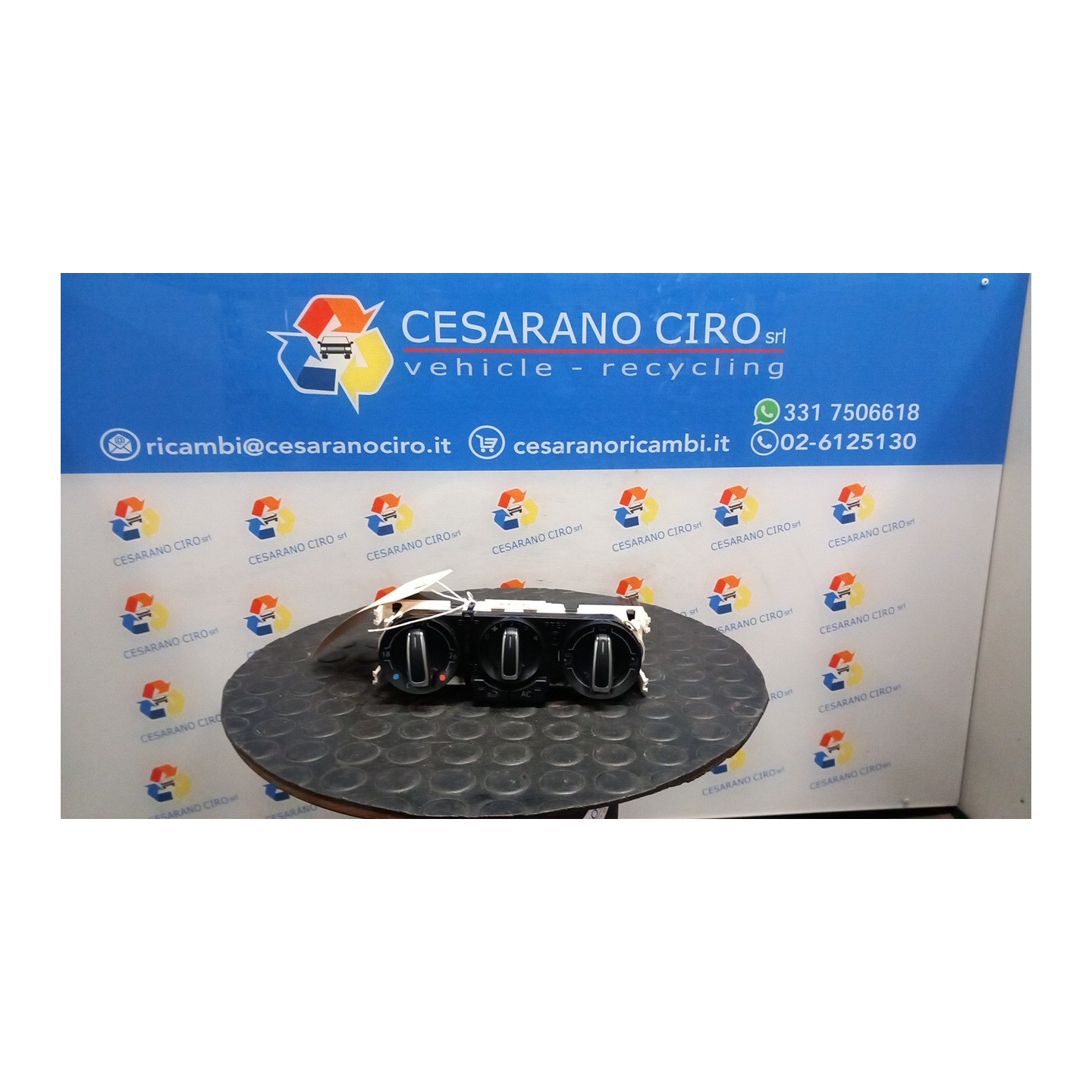 BLOCCO COMANDO CLIMATIZZAZIONE CLIMATIC, SEMIAUTOMATICO 055 VOLKSWAGEN POLO (6R) (05/09-10/14) CGP 6R0820045Q