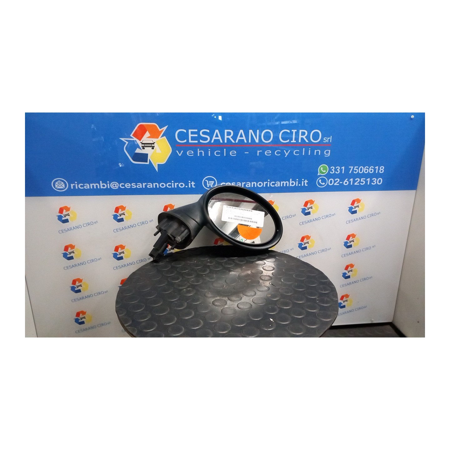 RETROVISORE EST. REGOLAZ. ELETTR. DX. 011 MINI MINI (R50/R53) (07/01-07/06) W10B16A 51167192470