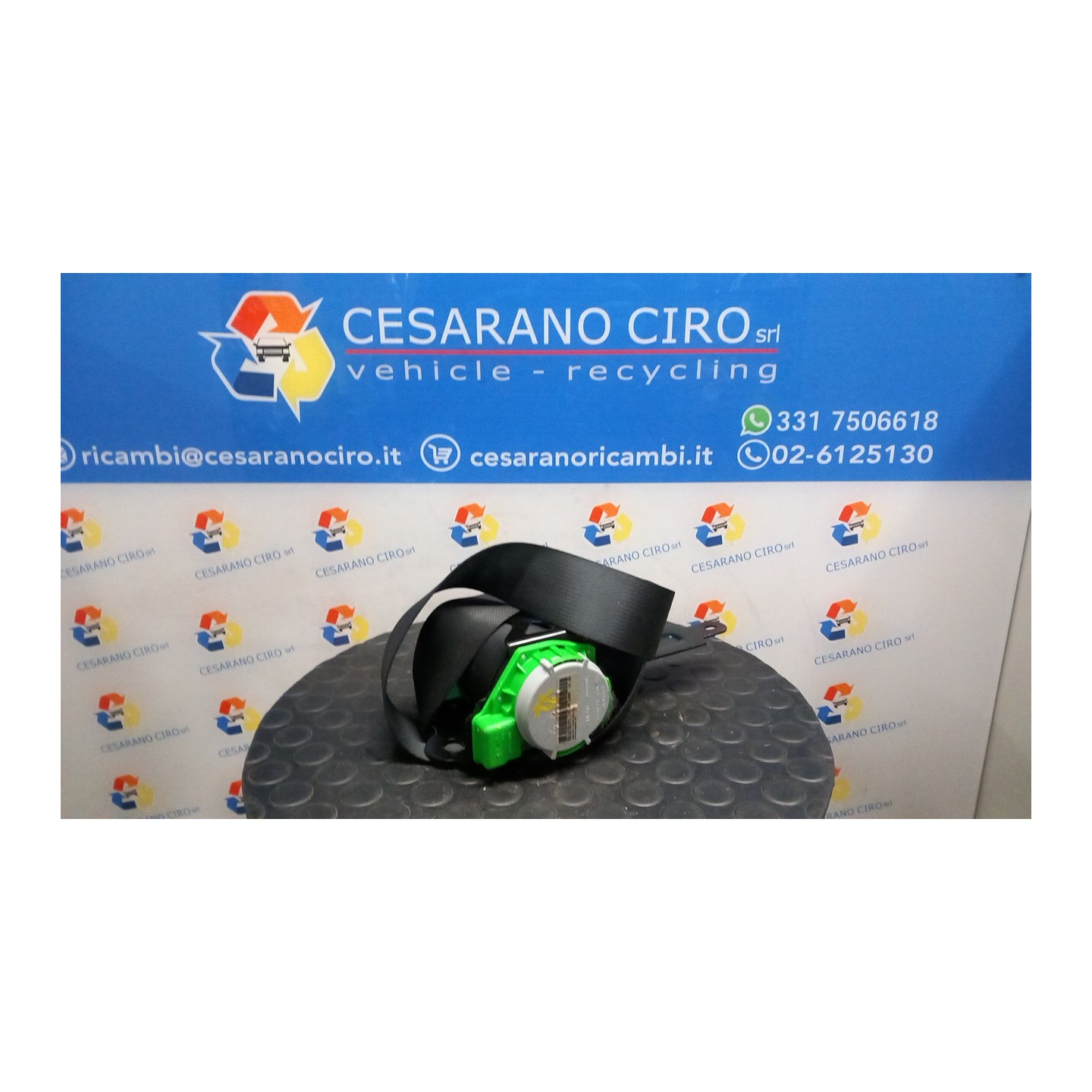CINTURA DI SICUREZZA ANT. C/AGGANCIO SX. 131 OPEL AGILA (H08) (01/08-) K10B 93194669