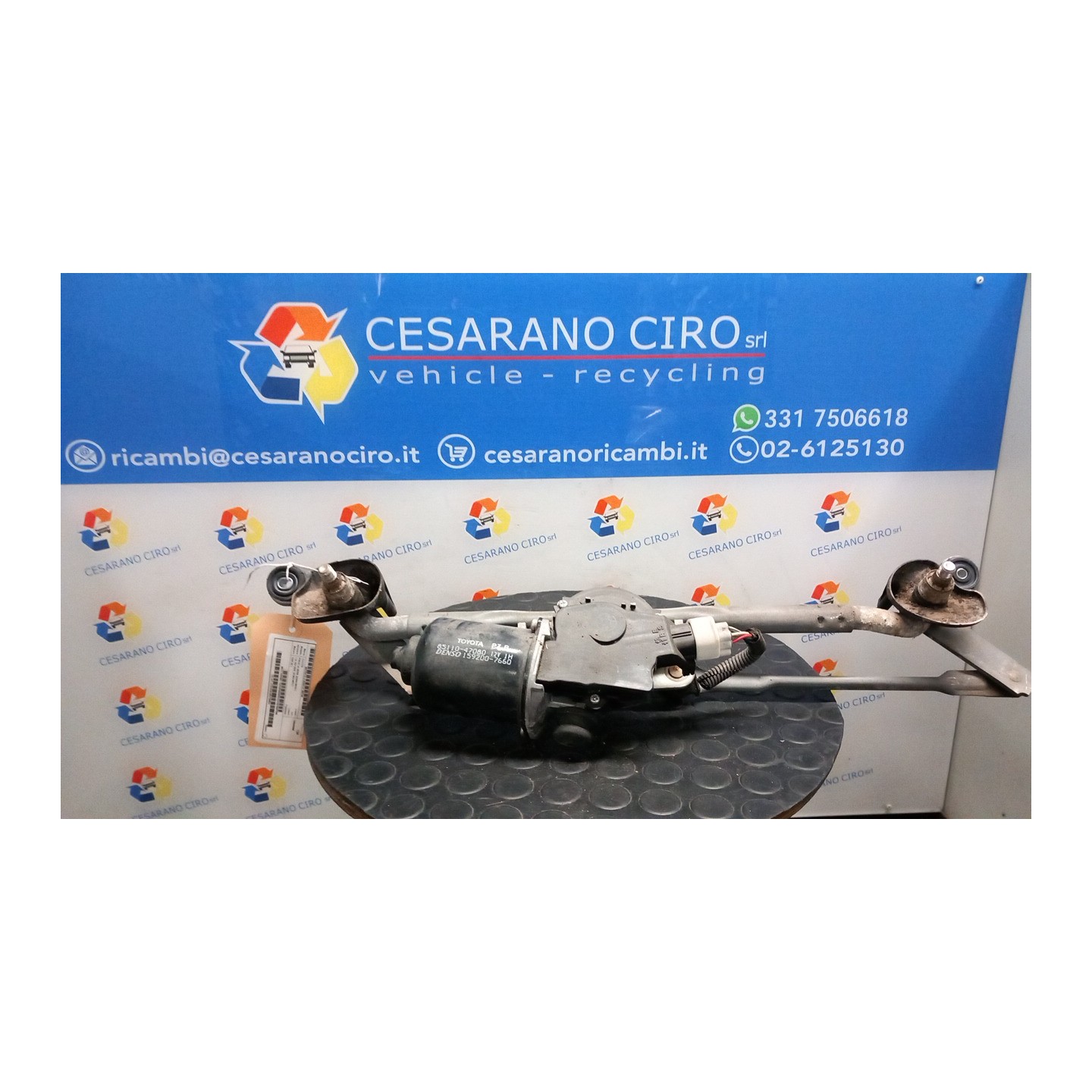 MECCANISMO TERGIPARABREZZA 148 TOYOTA PRIUS 2A SERIE (02/04-06/10) 1NZFXE 8515047090