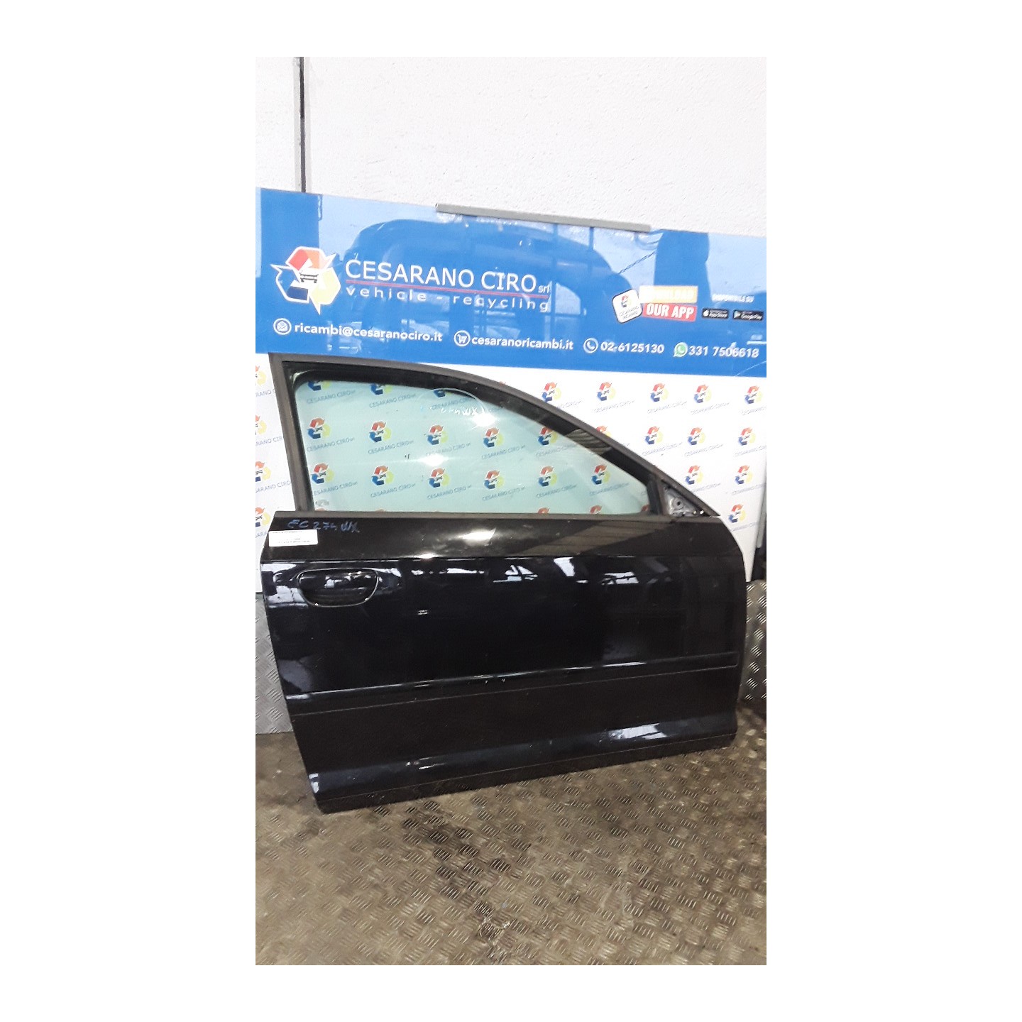 PORTA ANT. DX. 082 AUDI A3 (8P) (05/10-07/13) CAX 8P3831052D
