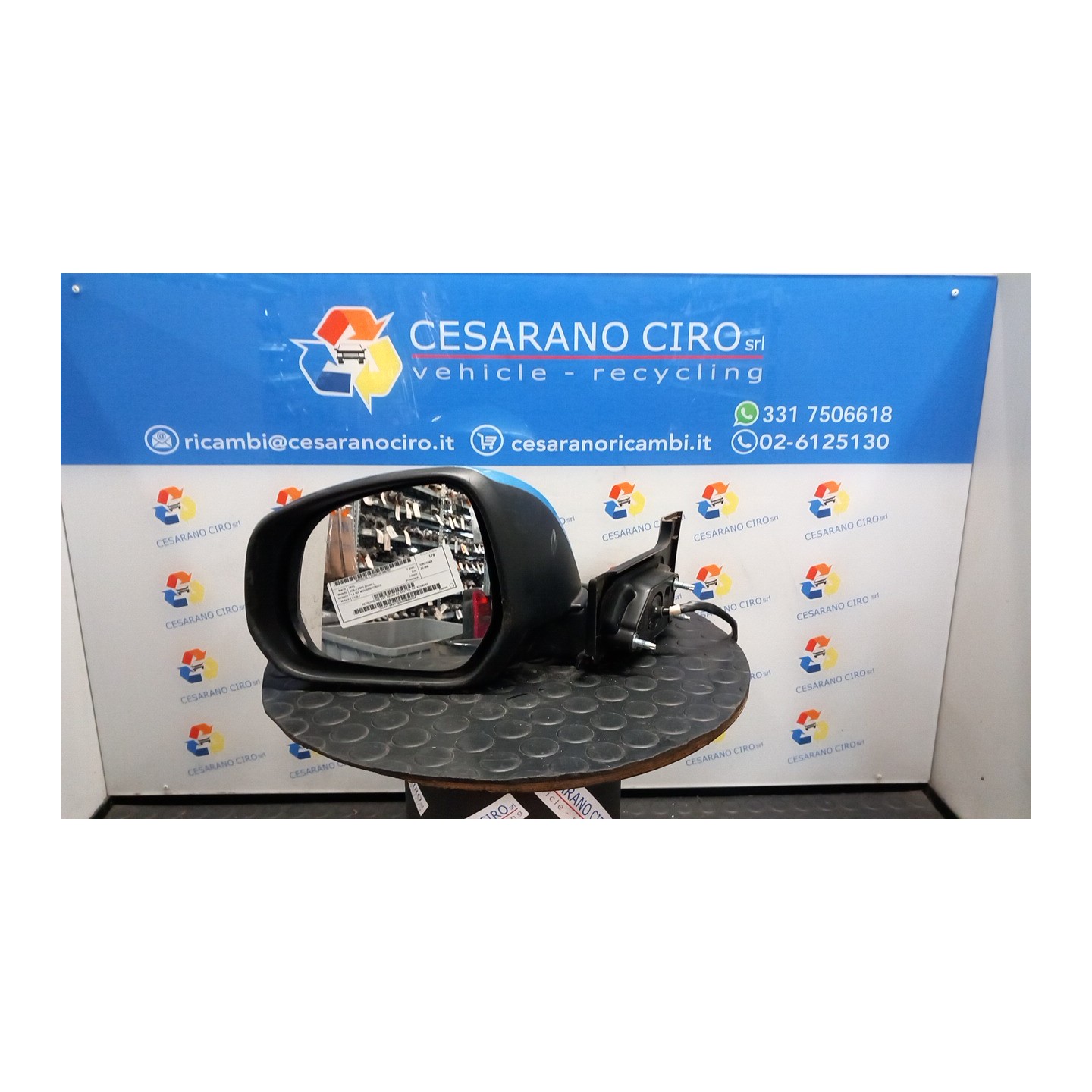 RETROVISORE EST. REGOLAZ. ELETTR. SX. 137 OPEL AGILA (H08) (01/08-) K12B 93196281