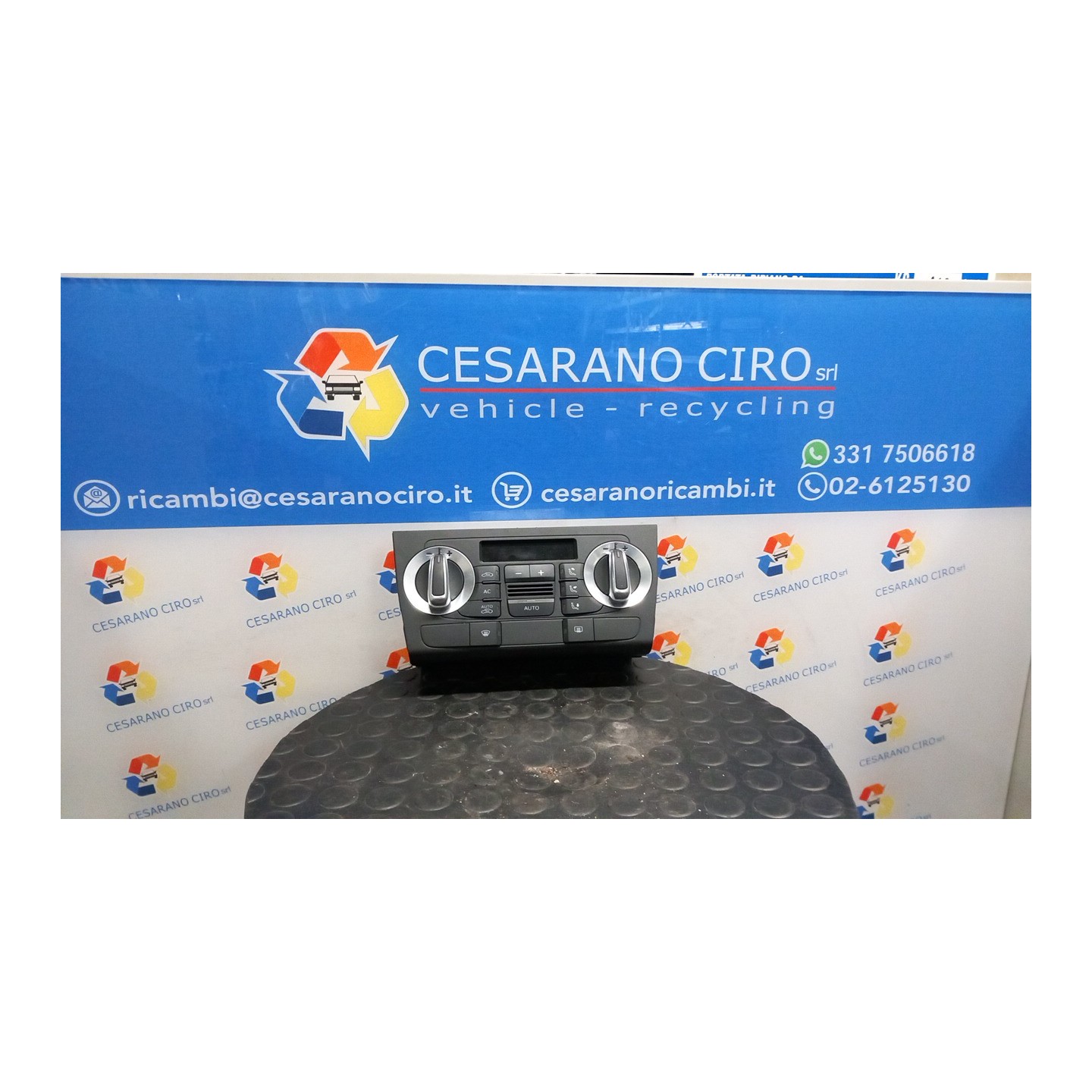 BLOCCO COMANDO CLIMATIZZAZIONE CLIMATRONIC 192 AUDI A3 (8P) (05/10-07/13) CAX 8P0820043BMXHA