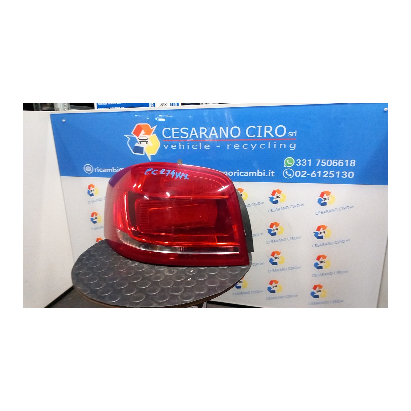 FANALE POST. PARTE EST. SX. 195 AUDI A3 (8P) (05/10-07/13) CAX 8P3945095A
