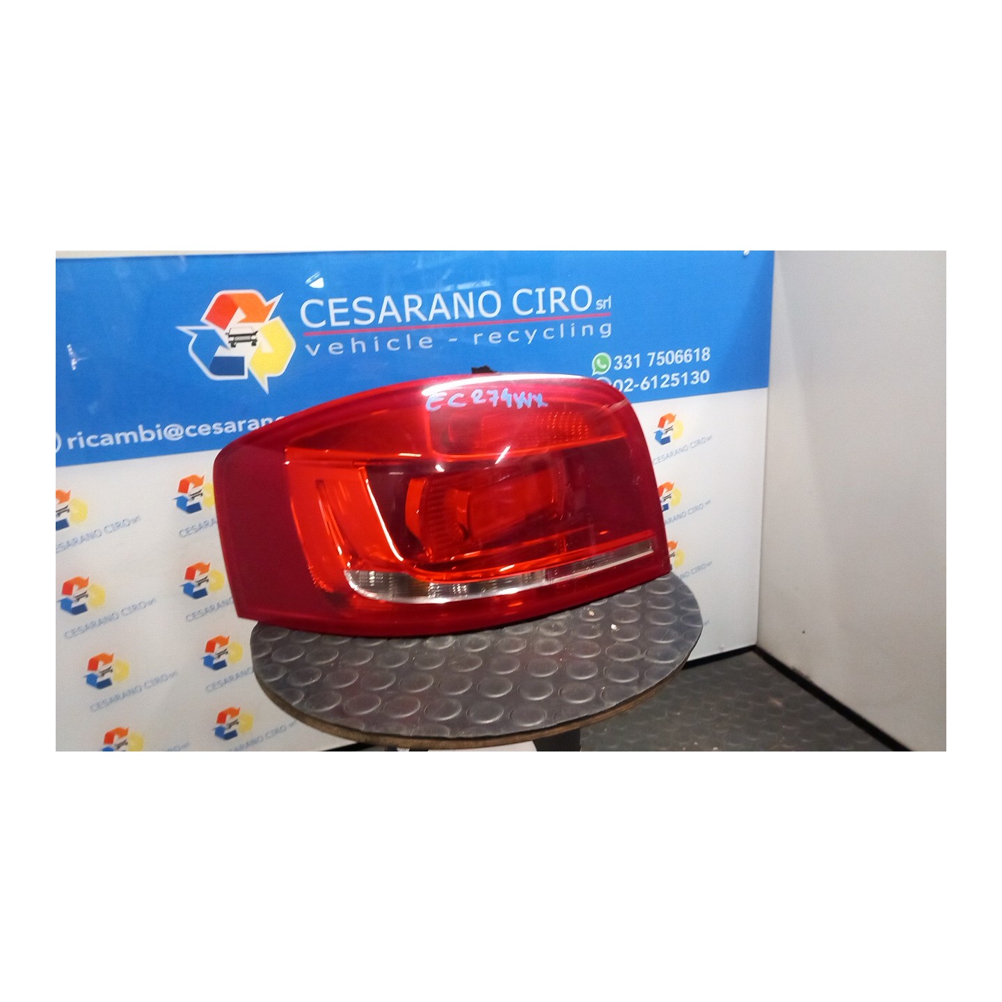 FANALE POST. PARTE EST. SX. 195 AUDI A3 (8P) (05/10-07/13) CAX 8P3945095A