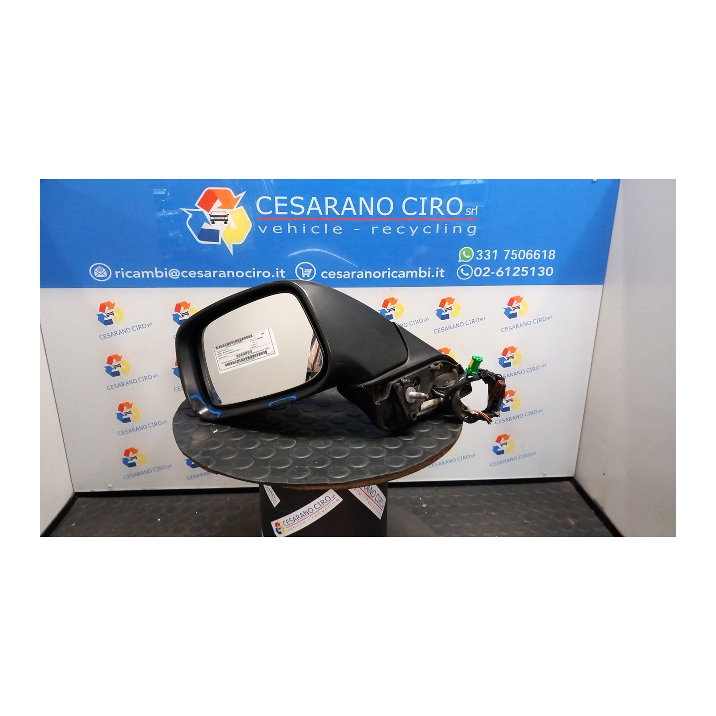 RETROVISORE EST. REGOLAZ. ELETTR. OPR 10759- RIPIEGHEVOLE SX. 006 PEUGEOT 807 (09/02-10/13) RHR 8153FS