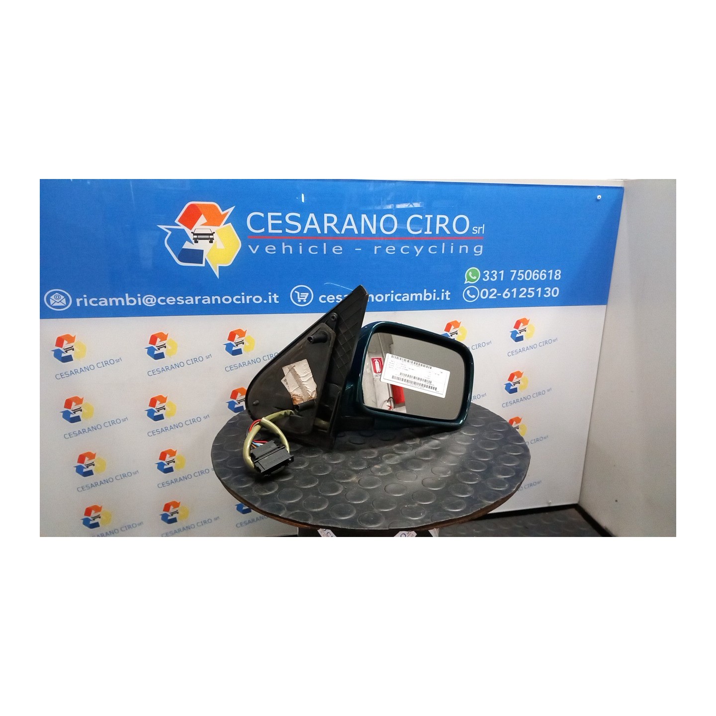 RETROVISORE EST. REGOLAZ. ELETTR. DX. 028 VOLKSWAGEN POLO 3A SERIE (11/94-09/01) AEX 6N1857508AGRU