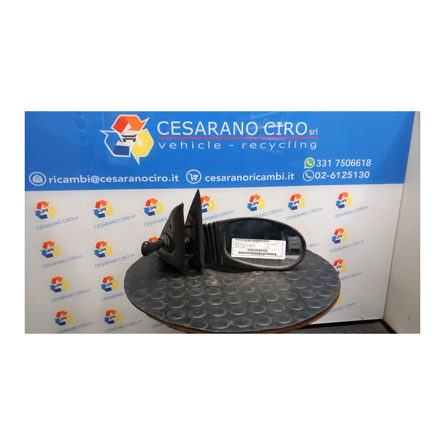 RETROVISORE EST. PRIMER DX. 115 FIAT SEICENTO (1E) (02/98-07/05) 187A1000 735250511