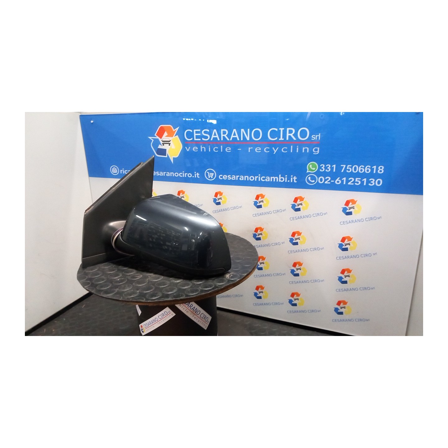 RETROVISORE EST. REGOLAZ. ELETTR. SX. 090 VOLKSWAGEN POLO (9N) (10/01-03/05) BME 6Q1857507G01C