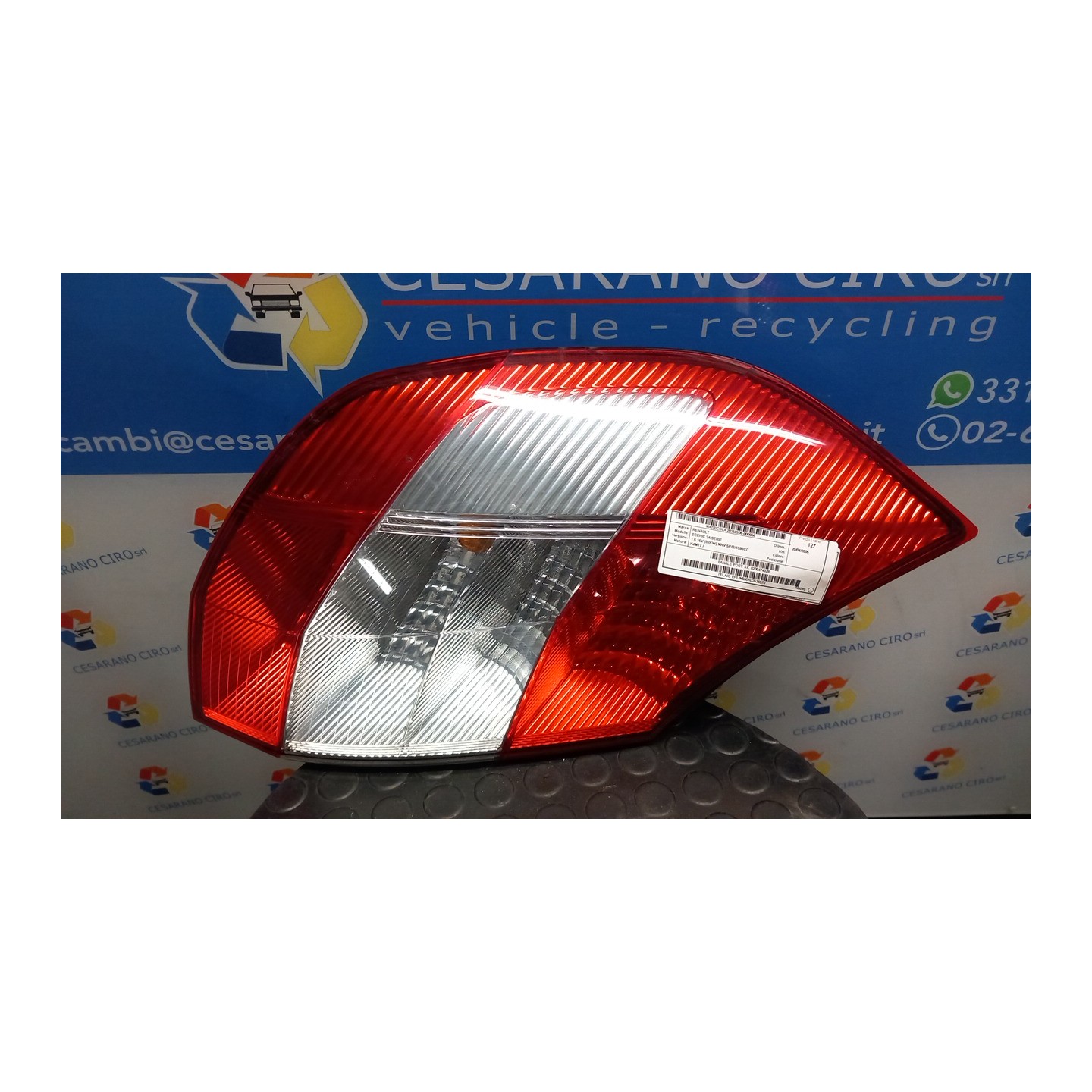 FANALE POST. SX. 056 RENAULT SCENIC 2A SERIE (06/03-08/09) K4MT7 8200474328