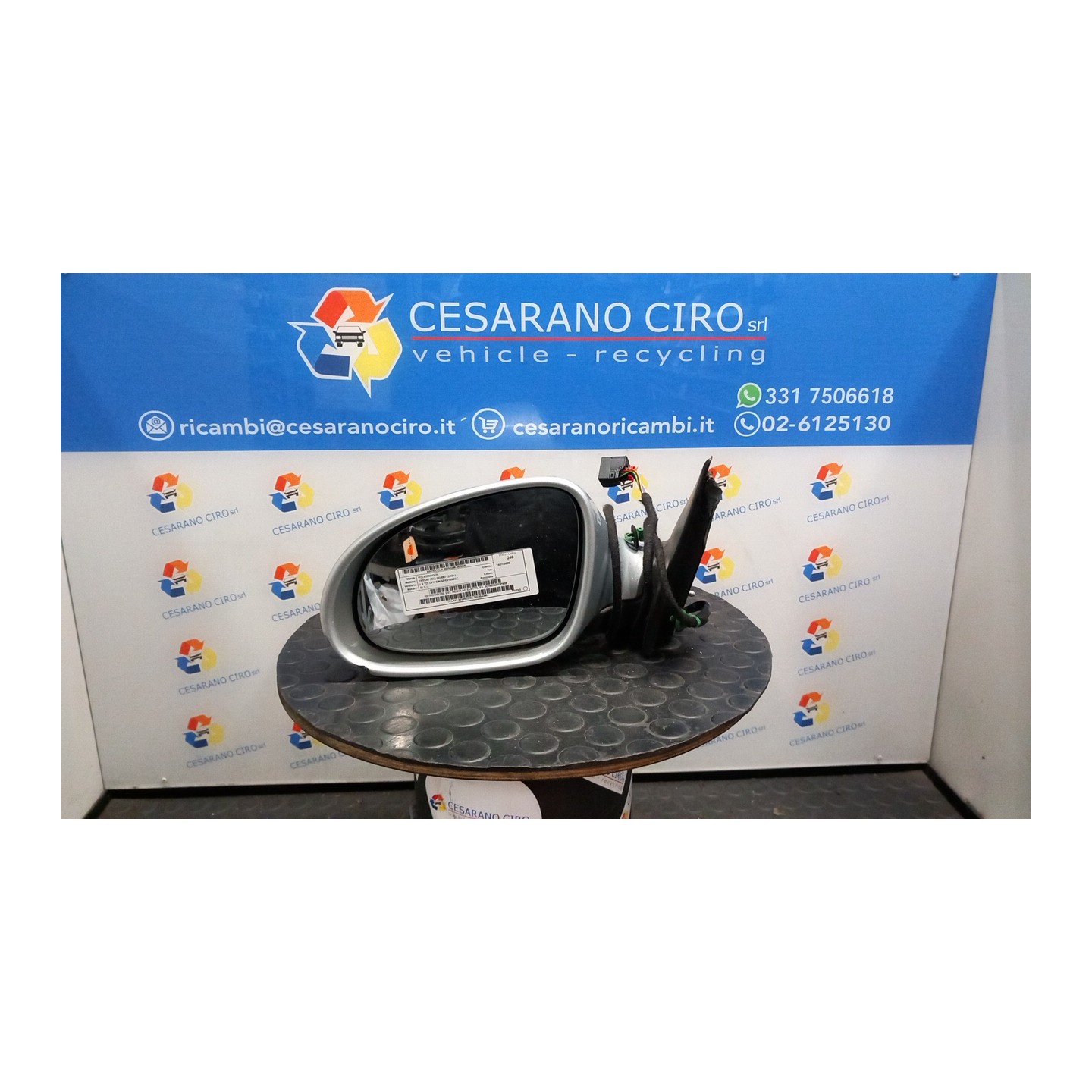 RETROVISORE EST. REGOLAZ. ELETTR. SX. 066 VOLKSWAGEN PASSAT (3C) (02/05-12/10) BLS 3C1857507DP9B9