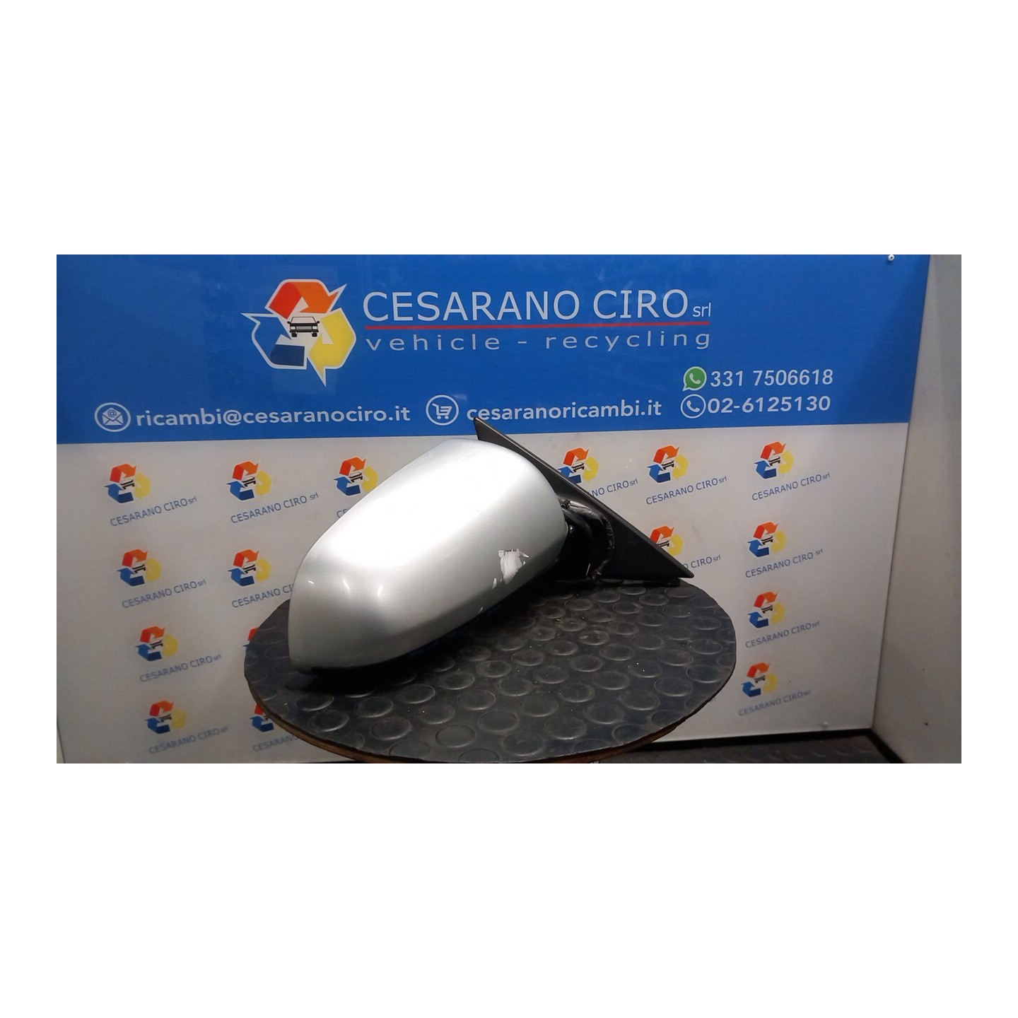 RETROVISORE EST. REGOLAZ. ELETTR. RIPIEGHEVOLE DX. 130 AUDI A3 (8P) (04/03-06/10) BLP 8P1858532L01C