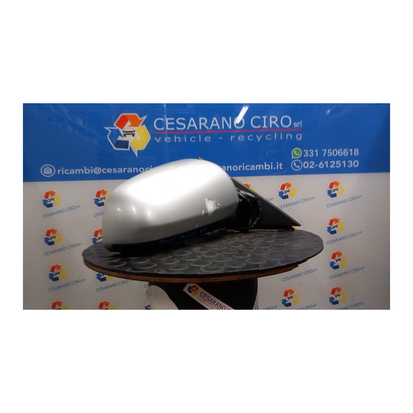 RETROVISORE EST. REGOLAZ. ELETTR. RIPIEGHEVOLE DX. 130 AUDI A3 (8P) (04/03-06/10) BLP 8P1858532L01C