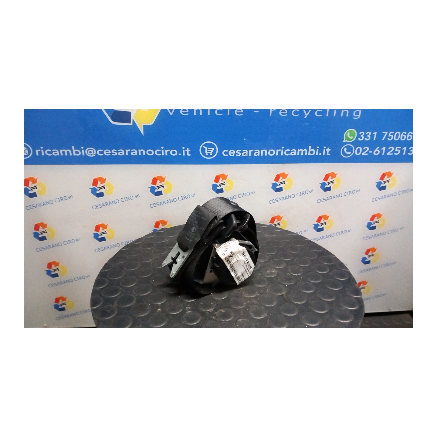 CINTURA DI SICUREZZA ANT. DX. 010 OPEL CORSA (S07) (07/06-02/11) Z14XEP 13262569