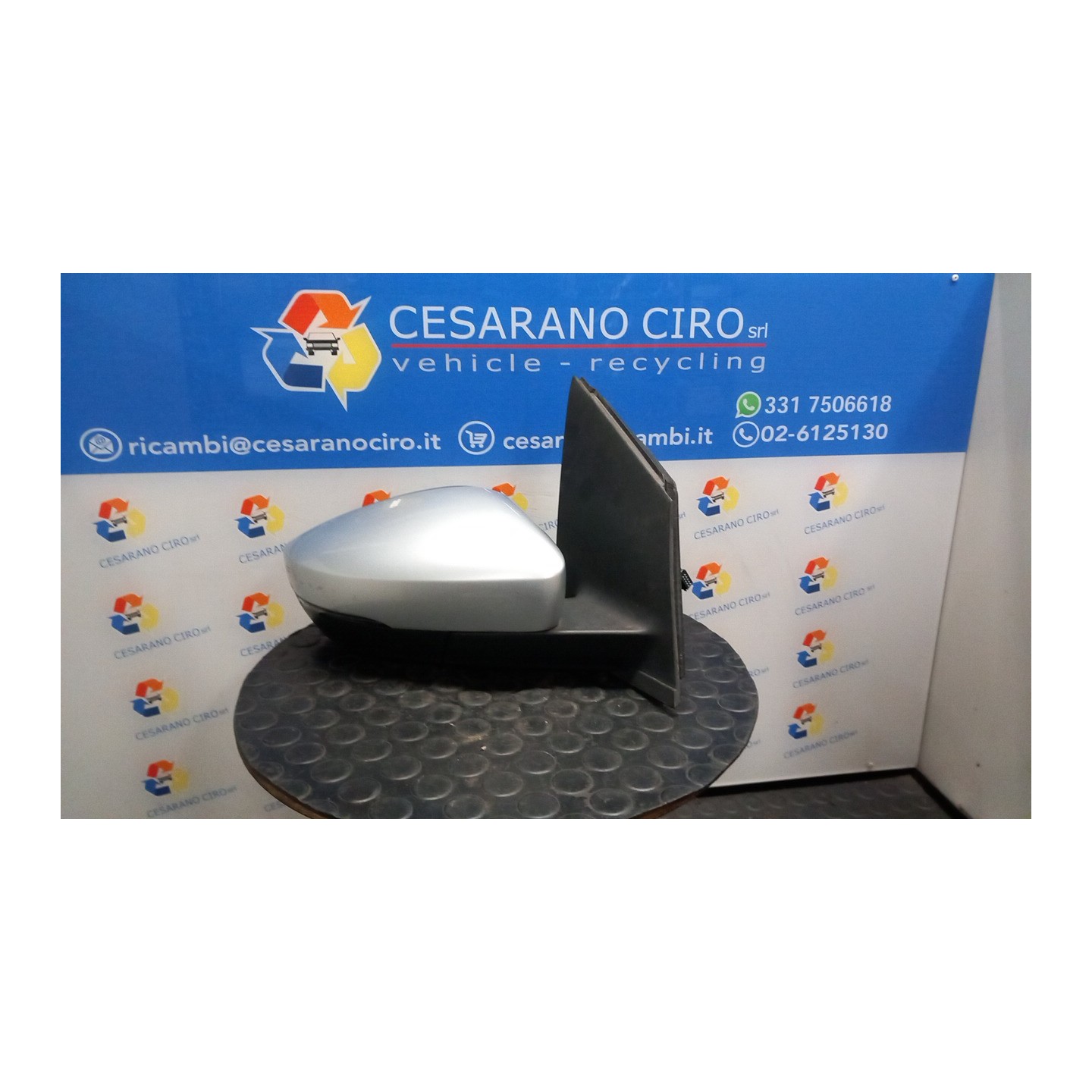 RETROVISORE EST. REGOLAZ. ELETTR. PRODOTTO A PAMPLONA; UITENHAGE DX. 007 VOLKSWAGEN POLO (6R) (05/09-10/14) CMA 6R1857508D9B9
