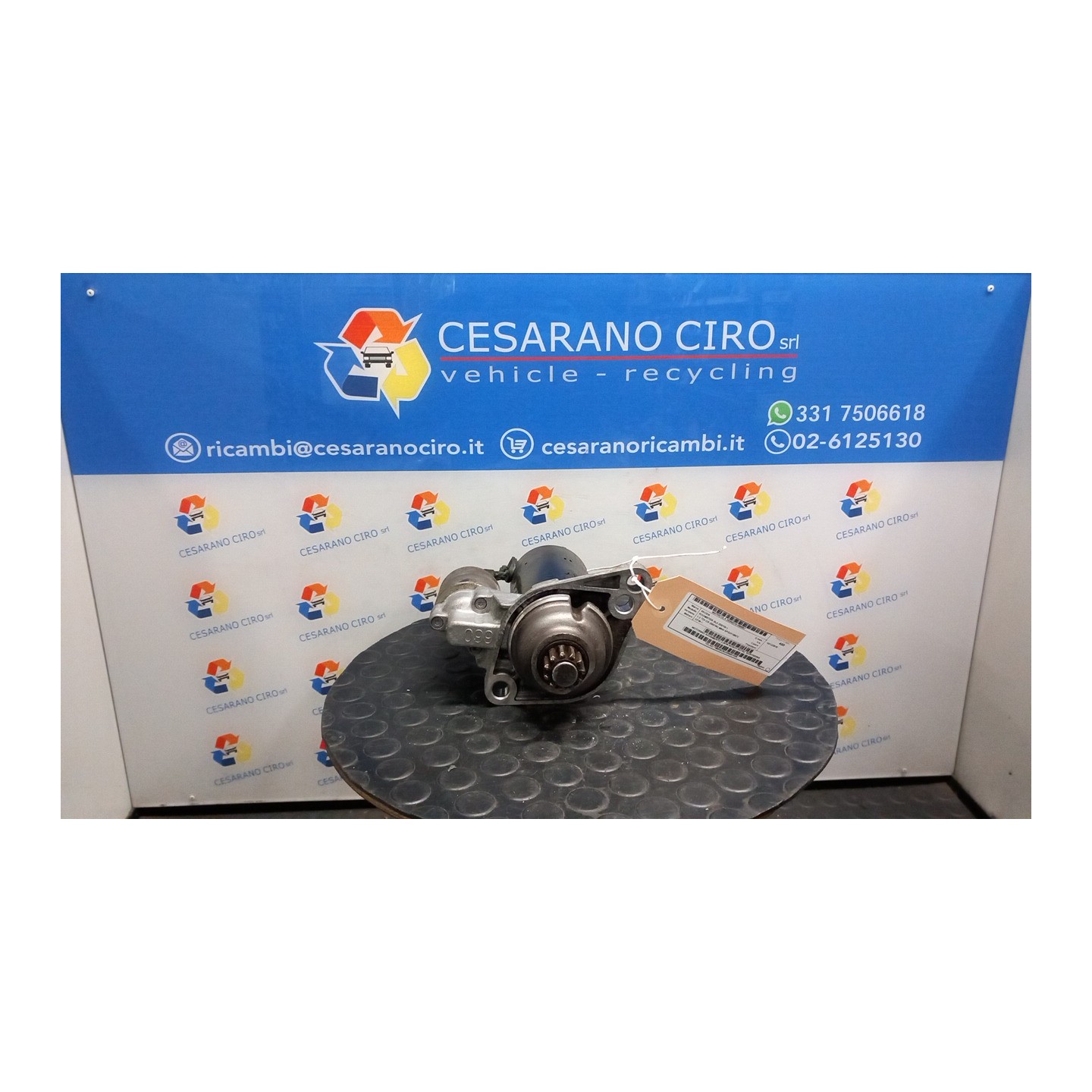 MOTORINO AVVIAMENTO 2,0KW BOSCH ROTAZ. 057 SKODA ROOMSTER (5J) (03/10-) CFW 02Z911023NX
