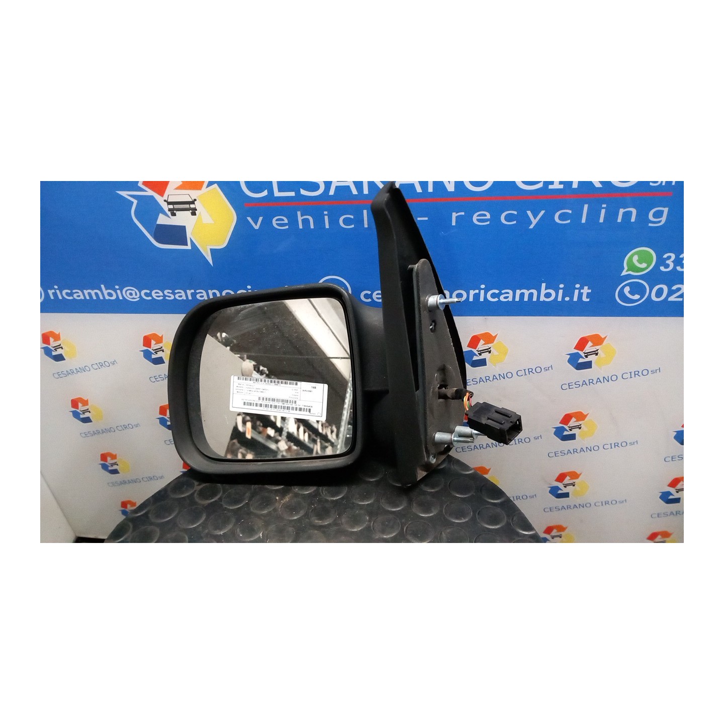 RETROVISORE EST. REGOLAZ. ELETTR. DIMENSIONE 125 SX. 016 RENAULT KANGOO (08/97-04/03) K7JA7 7700354638