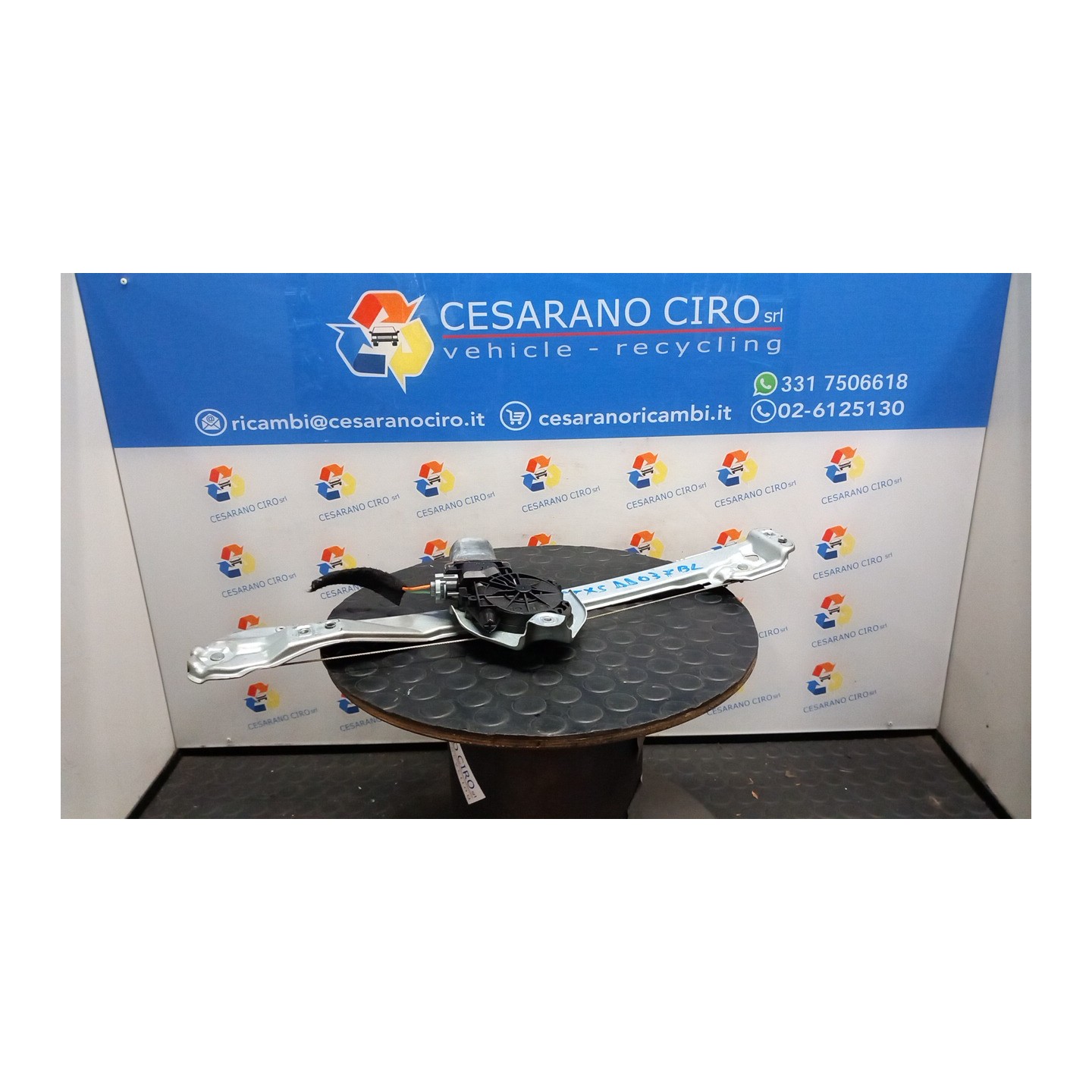 ALZACRISTALLO ELETTR. PORTA POST. C/MOTORINO SX. 020 RENAULT CLIO 3A SERIE (07/05-05/09) D4FD7 8200291151