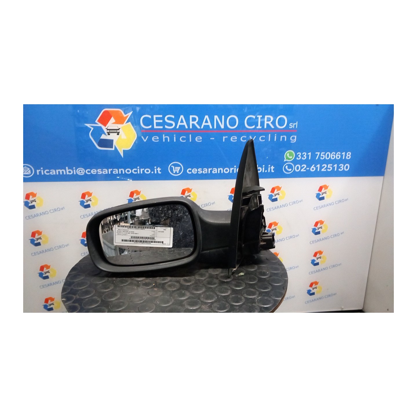 RETROVISORE EST. ELETTR. SX. 070 RENAULT MEGANE 2A SERIE (09/02-02/06) K4JD7 7701054687