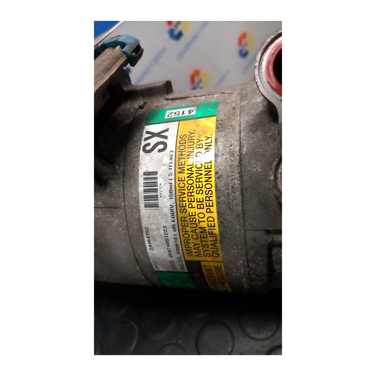 COMPRESSORE A/C 017 OPEL ZAFIRA (T98) (03/99-12/05) Y20DTH 24430319
