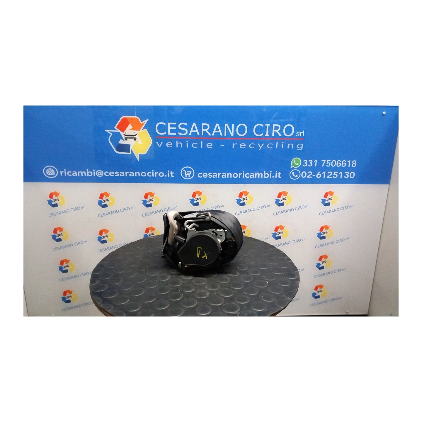 CINTURA DI SICUREZZA ANT. DX. 084 PEUGEOT 207 (04/06-06/09) 8FS 8975AZ