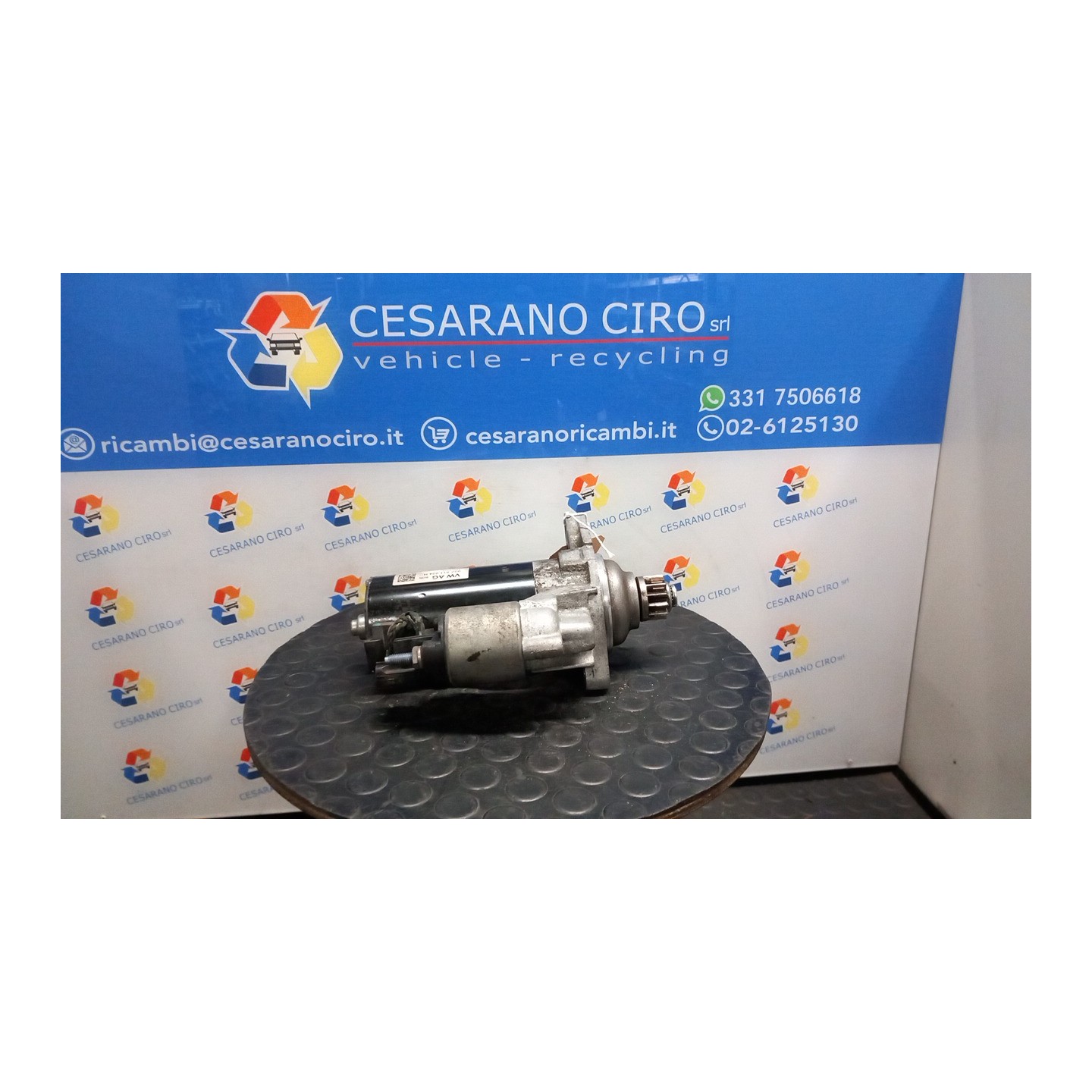 MOTORINO AVVIAMENTO BOSCH 2.2KW 007 AUDI A1 (8X) (05/10-03/19) CAY 02Z911024H