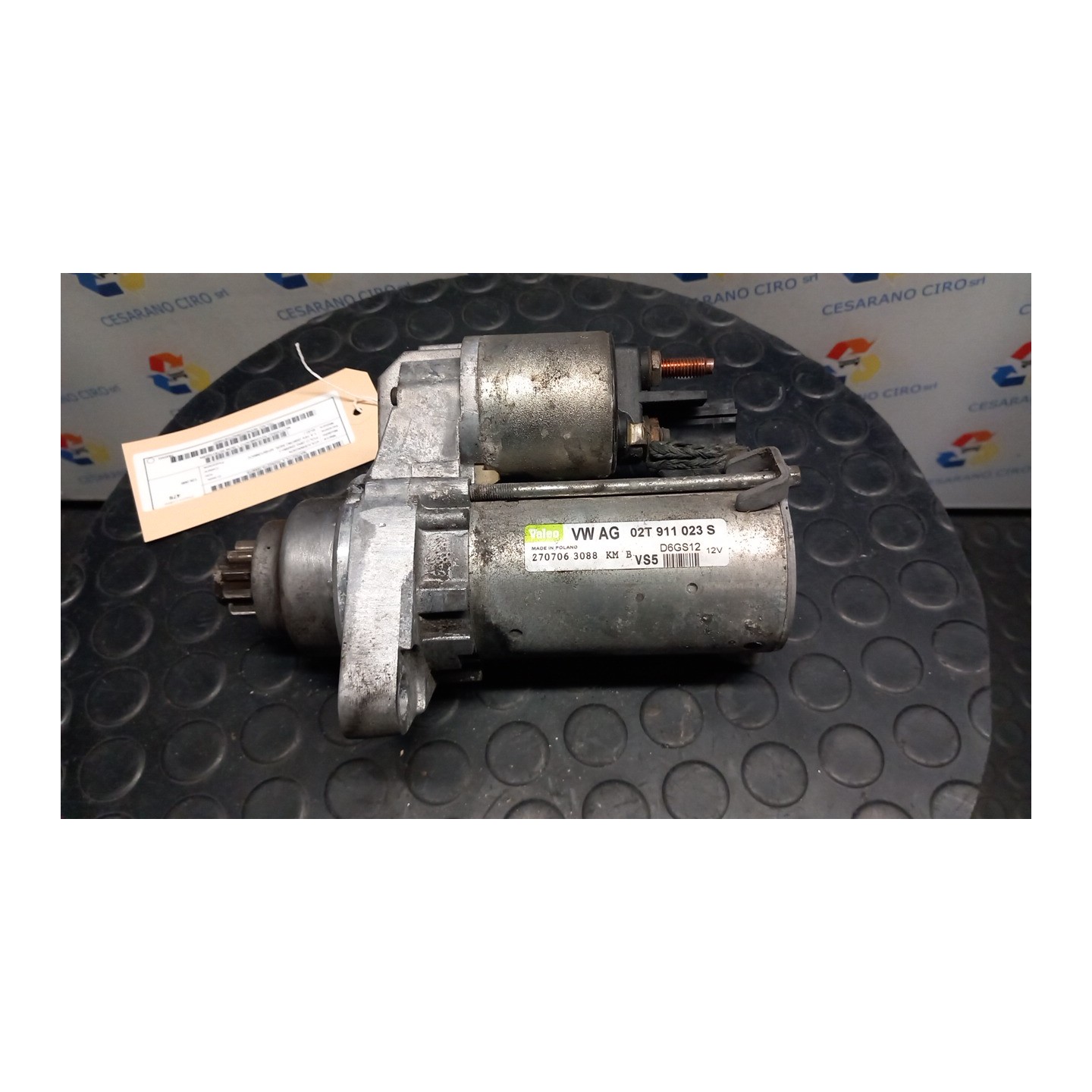 MOTORINO AVVIAMENTO 1.0KW 019 VOLKSWAGEN POLO (9N) (04/05-) BUD 02T911024N