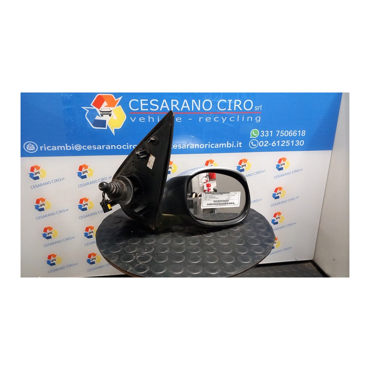 RETROVISORE EST. DX. 054 PEUGEOT 206 (09/98-06/09) 8HZ 96766540XX