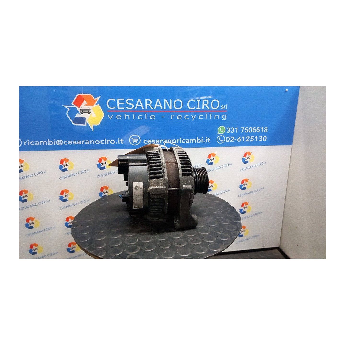 ALTERNATORE 150AMP ROTAZIONE 09-02 004 BMW SERIE 3 (E46) (09/01-09/05) 204D4 12317788248