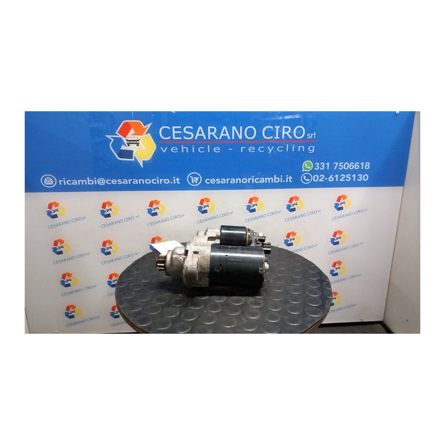 MOTORINO AVVIAMENTO 043 VOLKSWAGEN POLO (9N) (10/01-03/05) AZQ 02T911023G
