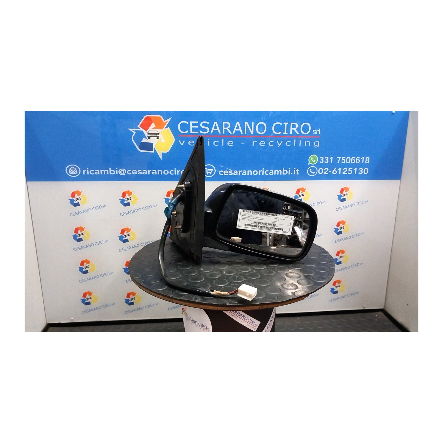 RETROVISORE EST. ELETTRICO DX. 105 TOYOTA YARIS (10/01-11/05)     (FRP) 1SZFE 879100D917