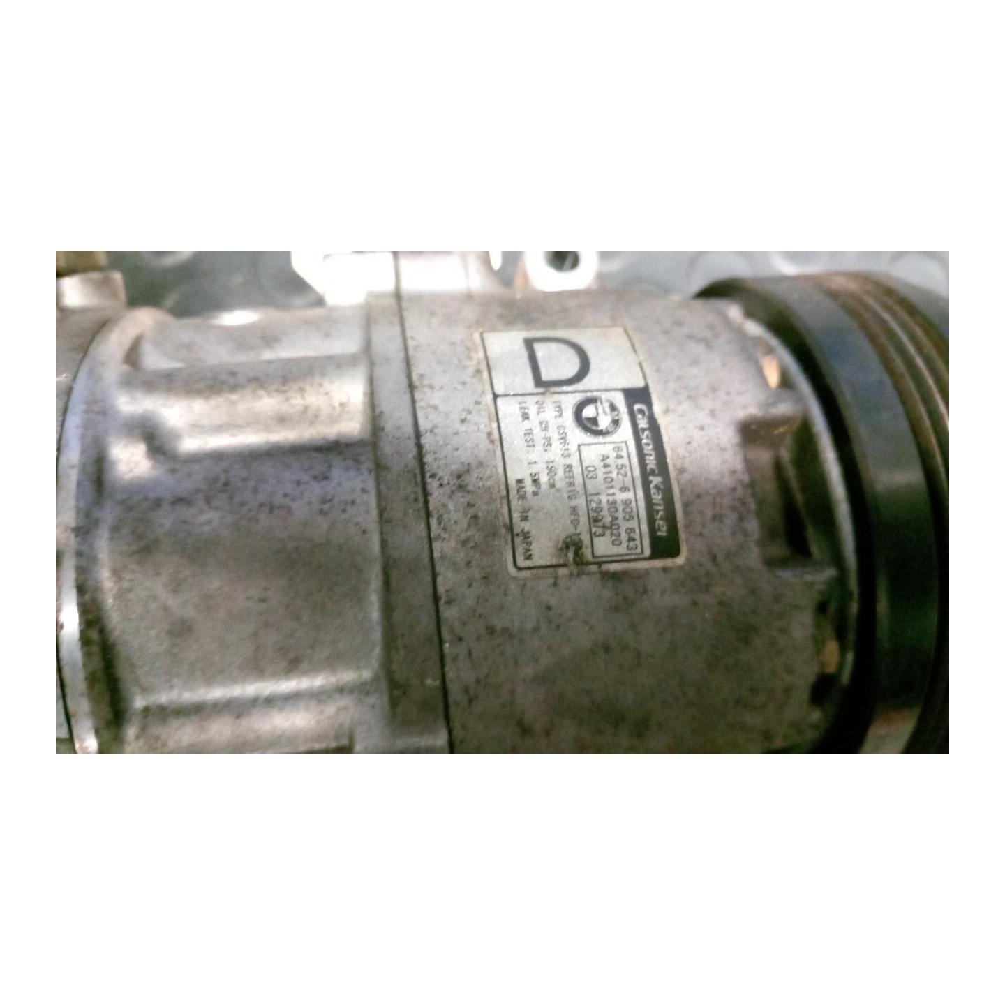 COMPRESSORE A/C 004 BMW SERIE 3 (E46) (09/01-09/05) 204D4 64529145353