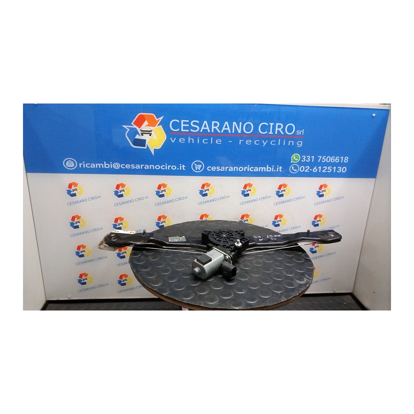 ALZACRISTALLO ELETTR. PORTA ANT. C/MOTORINO DX. 021 FIAT PANDA (33) (12/11-04/17) 169A4000 52076549