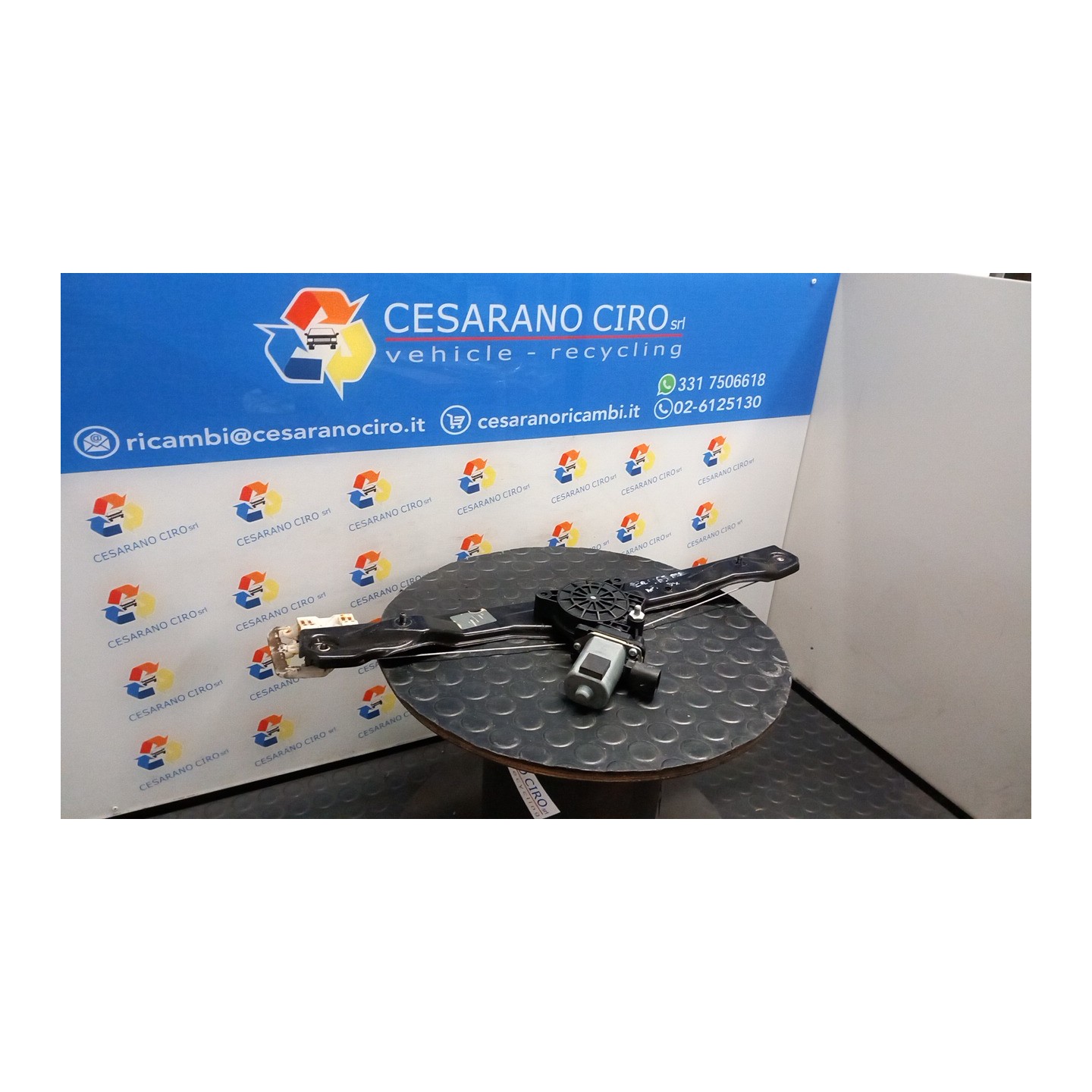 ALZACRISTALLO ELETTR. PORTA ANT. C/MOTORINO DX. 021 FIAT PANDA (33) (12/11-04/17) 169A4000 52076549
