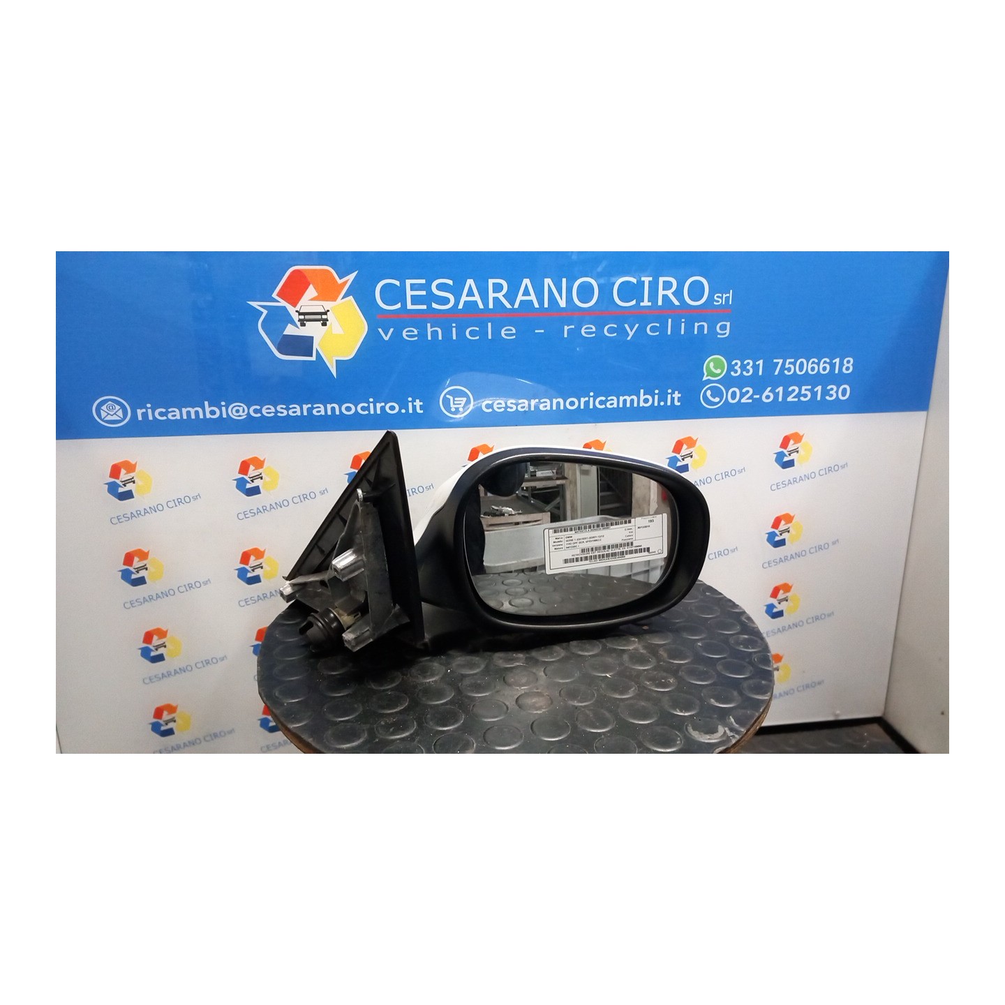 RETROVISORE EST. REGOLAZ. ELETTR. DX. 067 BMW SERIE 1 (E81/E87) (03/07-12/12 N47D20C 51167189850