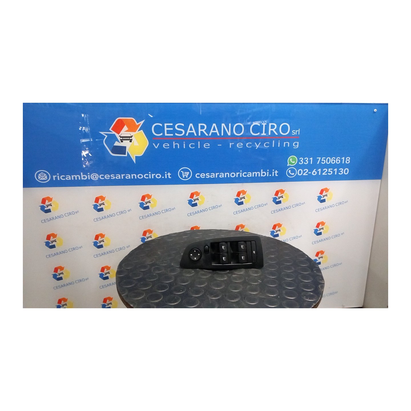 BLOCCO COMANDI ALZACRISTALLI E RETROVISORI EST. NERO SX. 071 BMW SERIE 1 (E81/E87) (03/07-12/12 N47D20C 61319216555