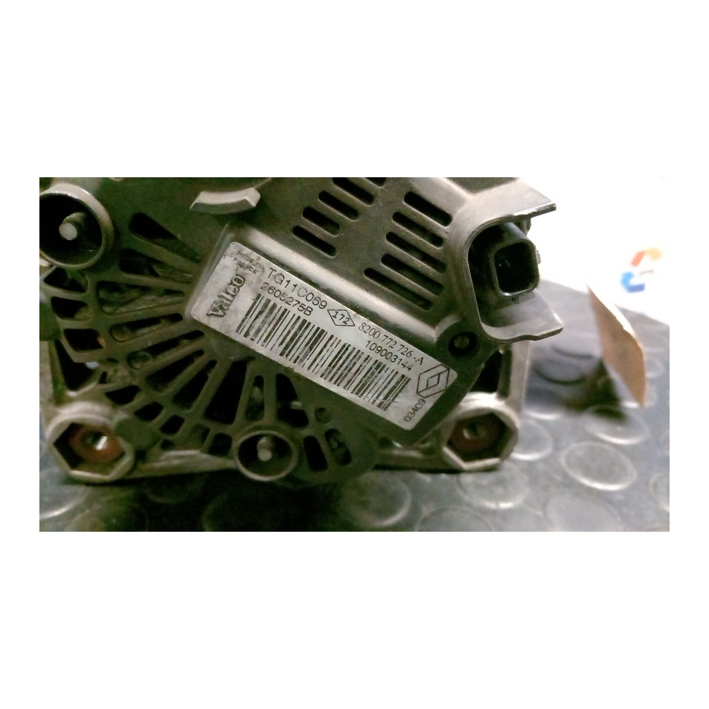 ALTERNATORE VALEO 001 RENAULT MEGANE 2A SERIE (02/06-08/09) K9K77 8200667608
