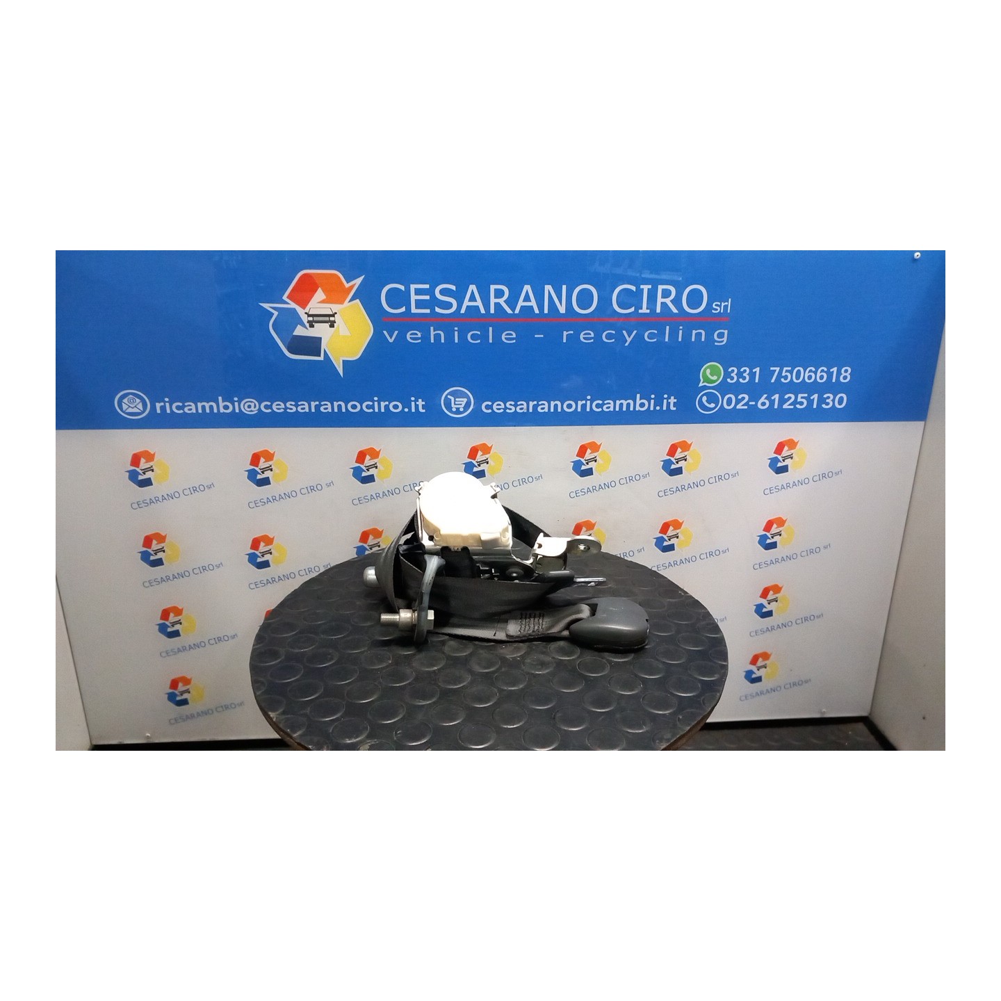 CINTURA DI SICUREZZA ANT. DX. 038 RENAULT CLIO 3A SERIE (07/05-05/09) D4FD7 8200751509