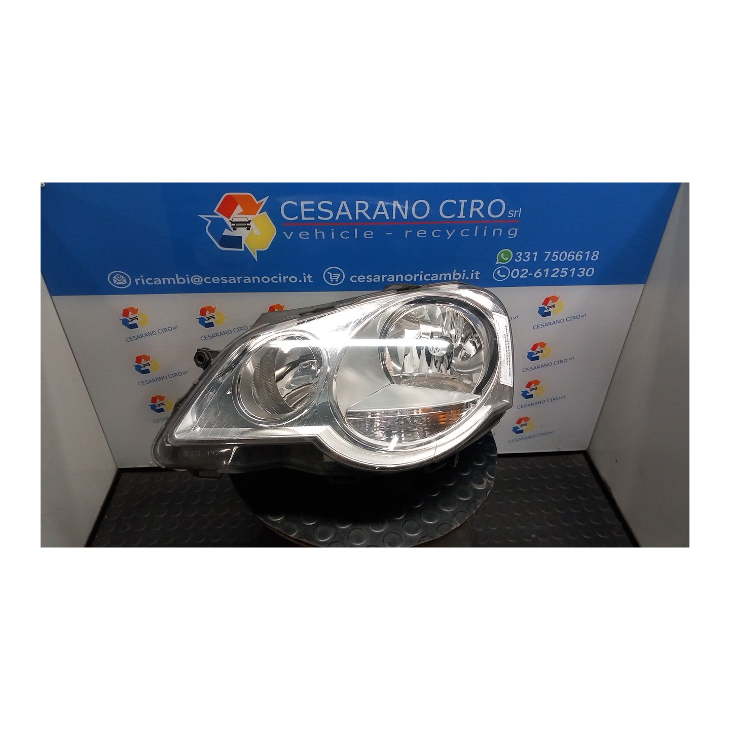 PROIETTORE VALEO SX. 029 VOLKSWAGEN POLO (9N) (04/05-) BZG 6Q1941007AT
