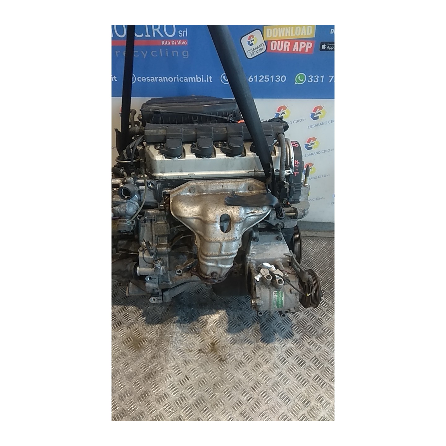 MOTORE COMPL. 073 HONDA CIVIC 7A SERIE (03/01-12/05) D14Z6 NB1771043025001