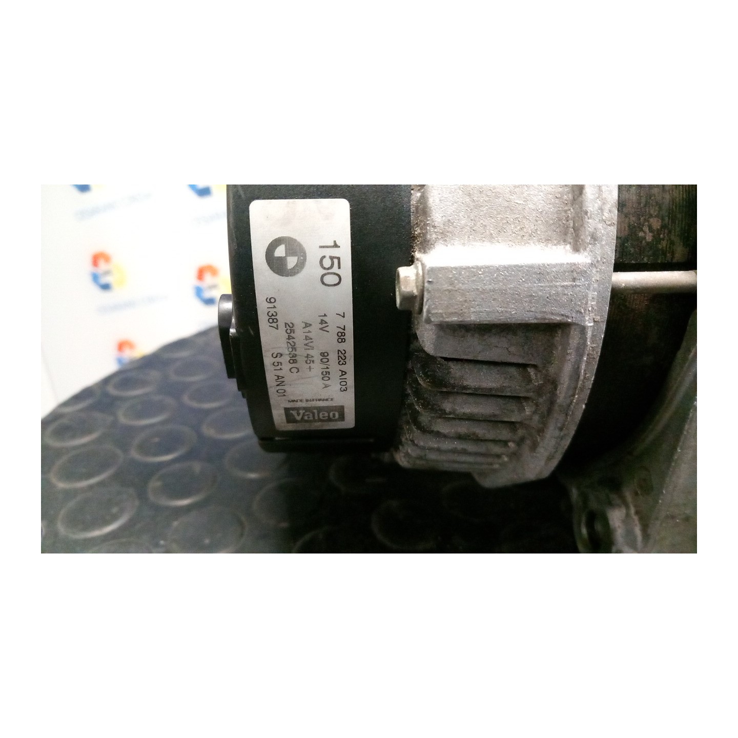 ALTERNATORE 150AMP ROTAZIONE 09-02 035 BMW SERIE 3 (E46) (09/01-09/05) 204D4 12317788248