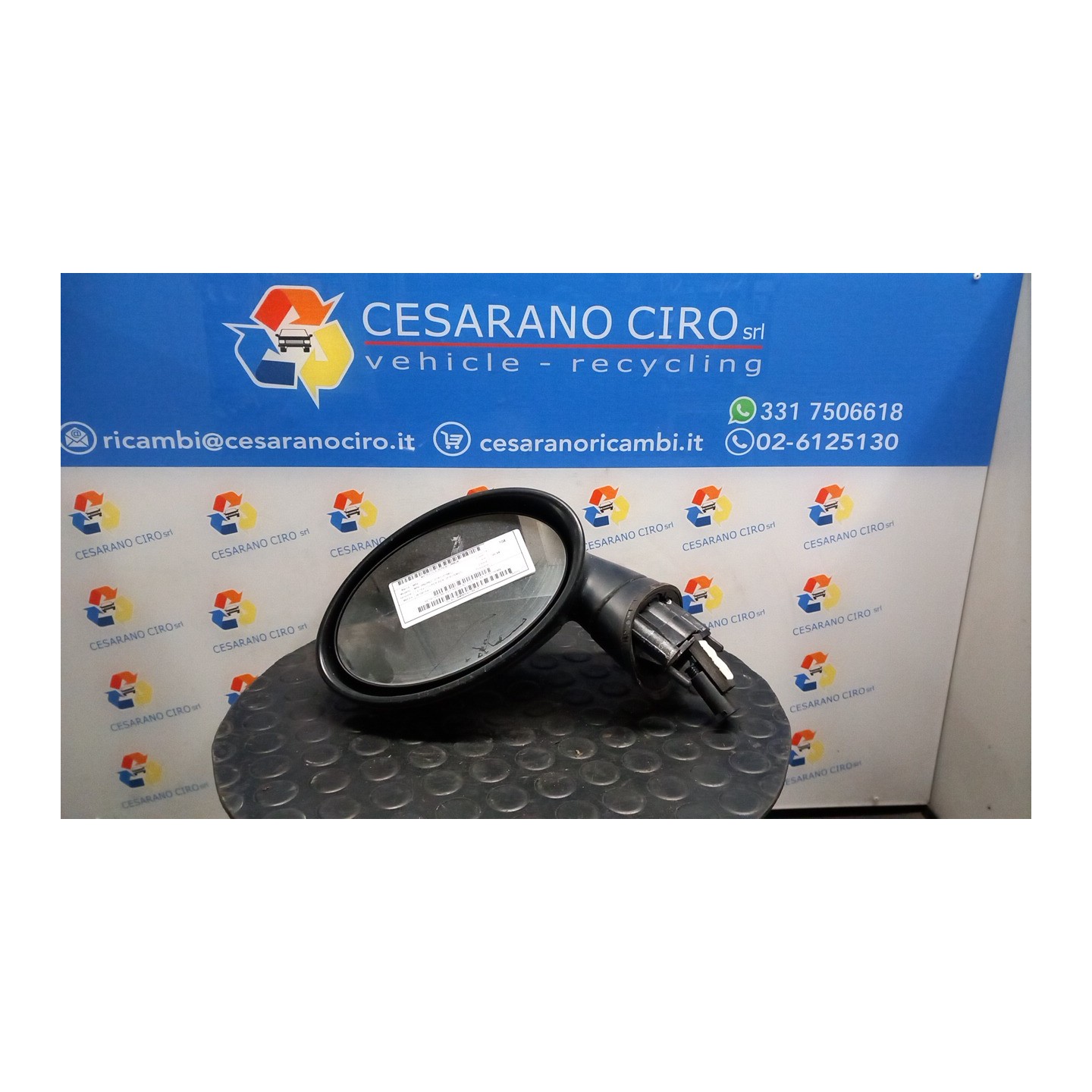 RETROVISORE EST. REGOLAZ. ELETTR. SX. 036 MINI MINI (R50/R53) (07/01-07/06) W10B16A 51167192469