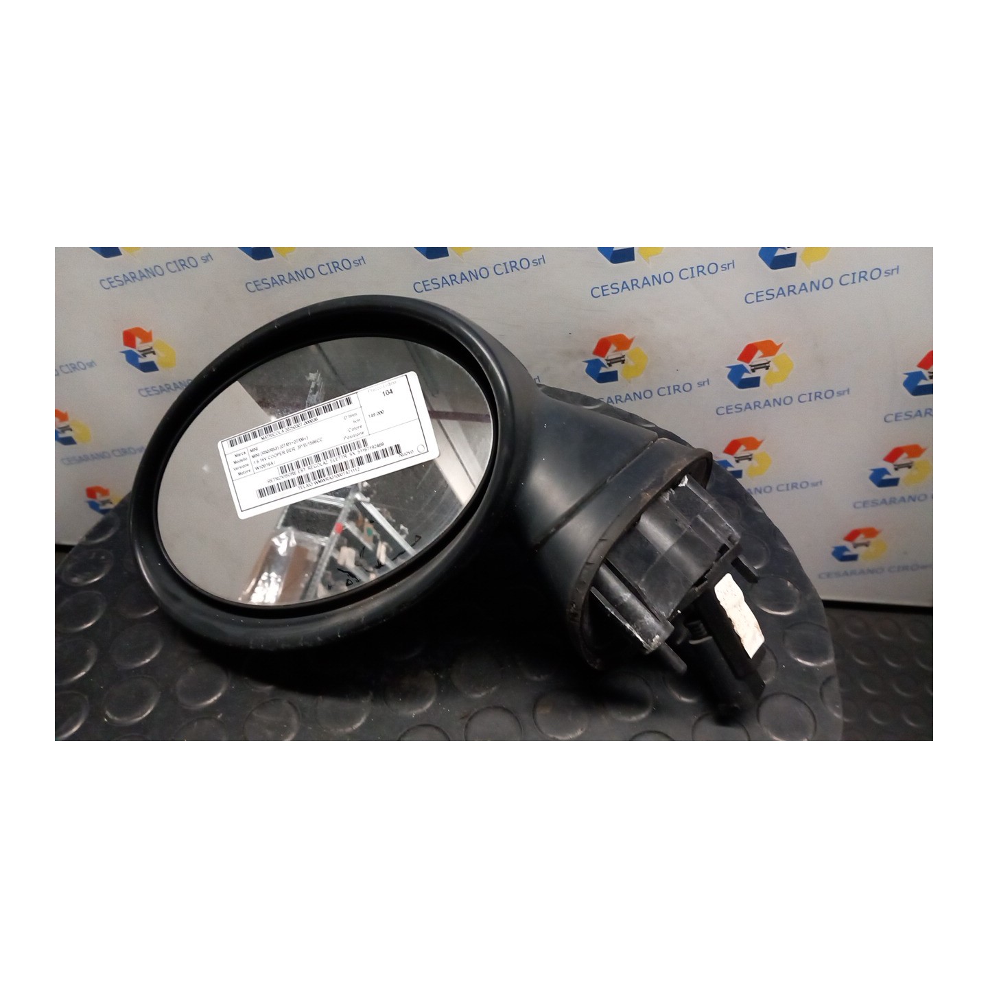 RETROVISORE EST. REGOLAZ. ELETTR. SX. 036 MINI MINI (R50/R53) (07/01-07/06) W10B16A 51167192469
