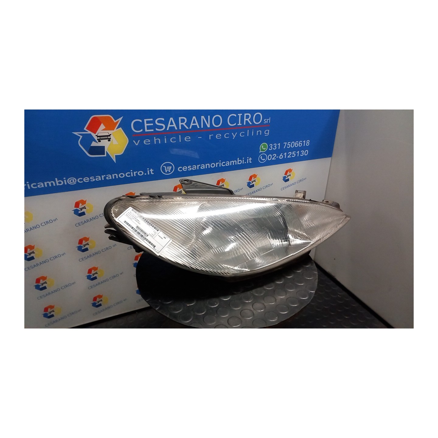 PROIETTORE DX. 076 PEUGEOT 206 (09/98-06/09) HFX 620663