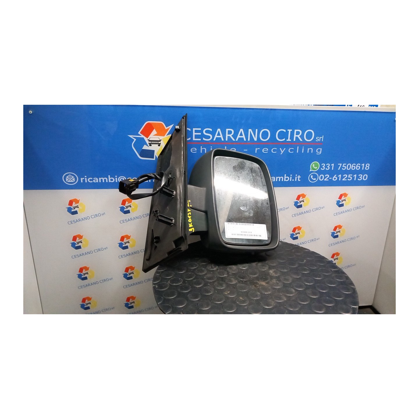 RETROVISORE EST. REGOLAZ. ELETTR. RIPIEGHEVOLE ELETTR. DX. 091 CITROEN JUMPY 3A SERIE (11/06-05/16) RHR 8153L9
