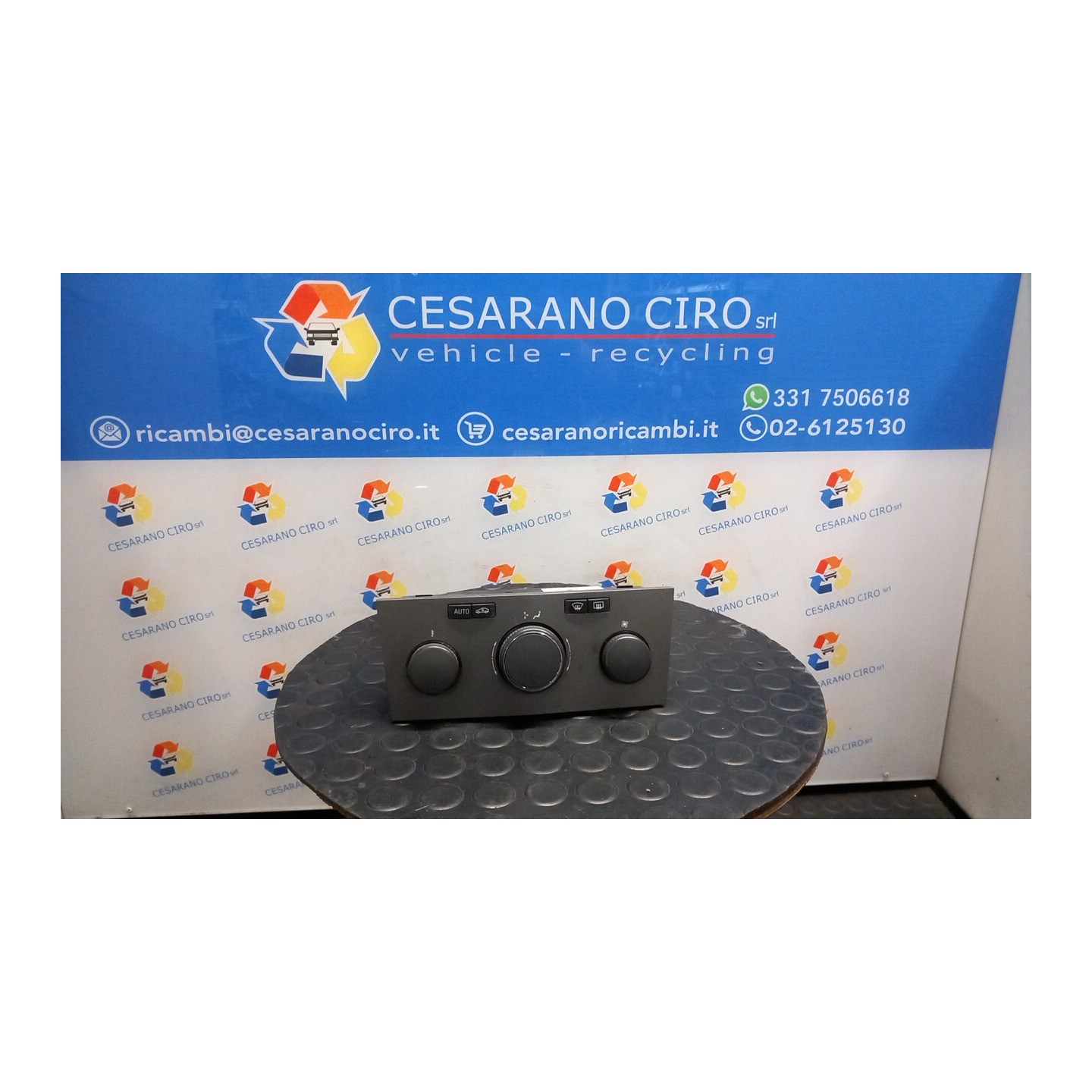 BLOCCO COMANDO CLIMATIZZAZIONE CARB.METALL,C/CLIMA ELETTRONIC 126 OPEL ZAFIRA (A05) (06/05-) Z18XER 13245114