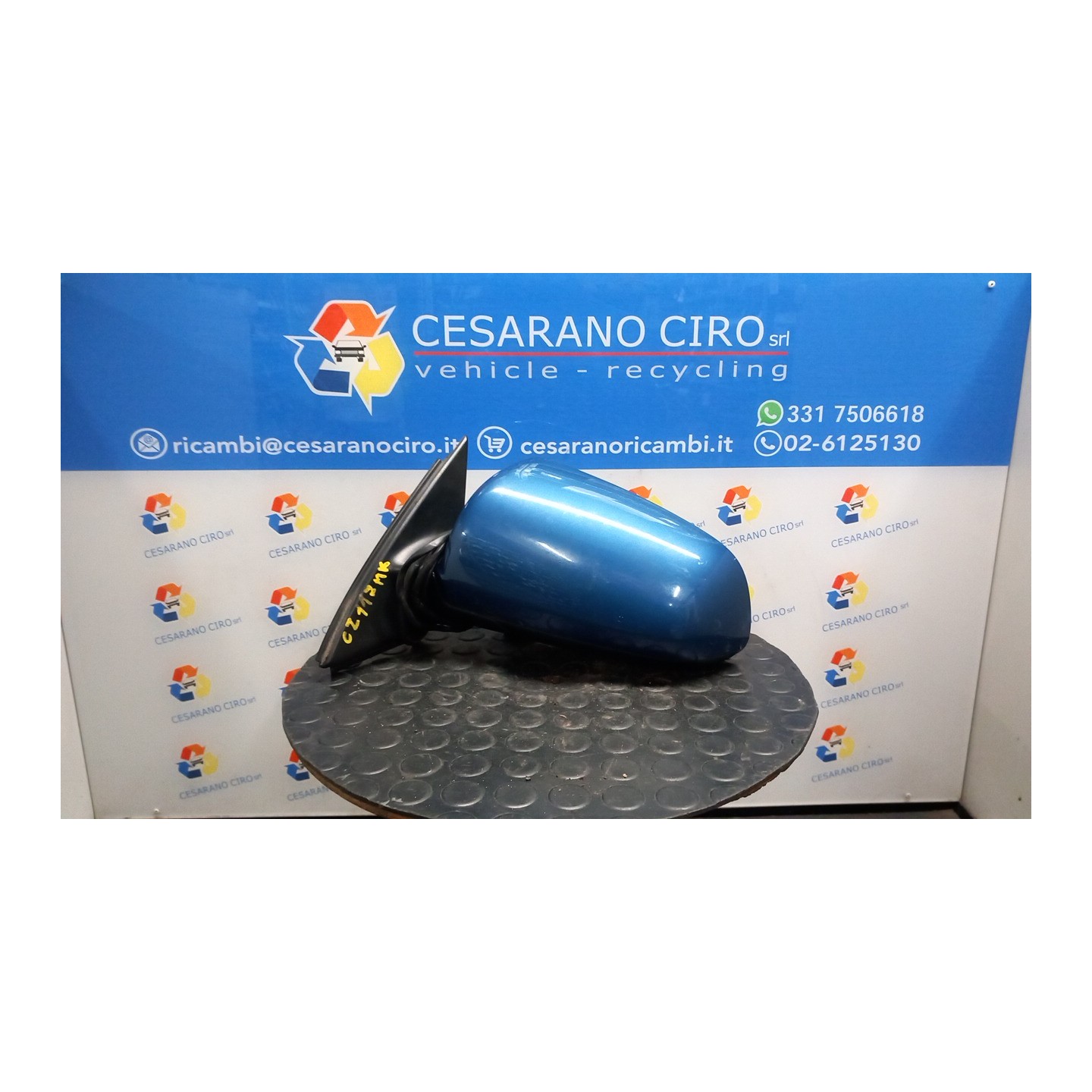 RETROVISORE EST. REGOLAZ. ELETTR. TERMICO RIPIEGHEVOLE SX. 128 AUDI A4 (8E) (11/00-11/04) ASN 8E1858531AC01C