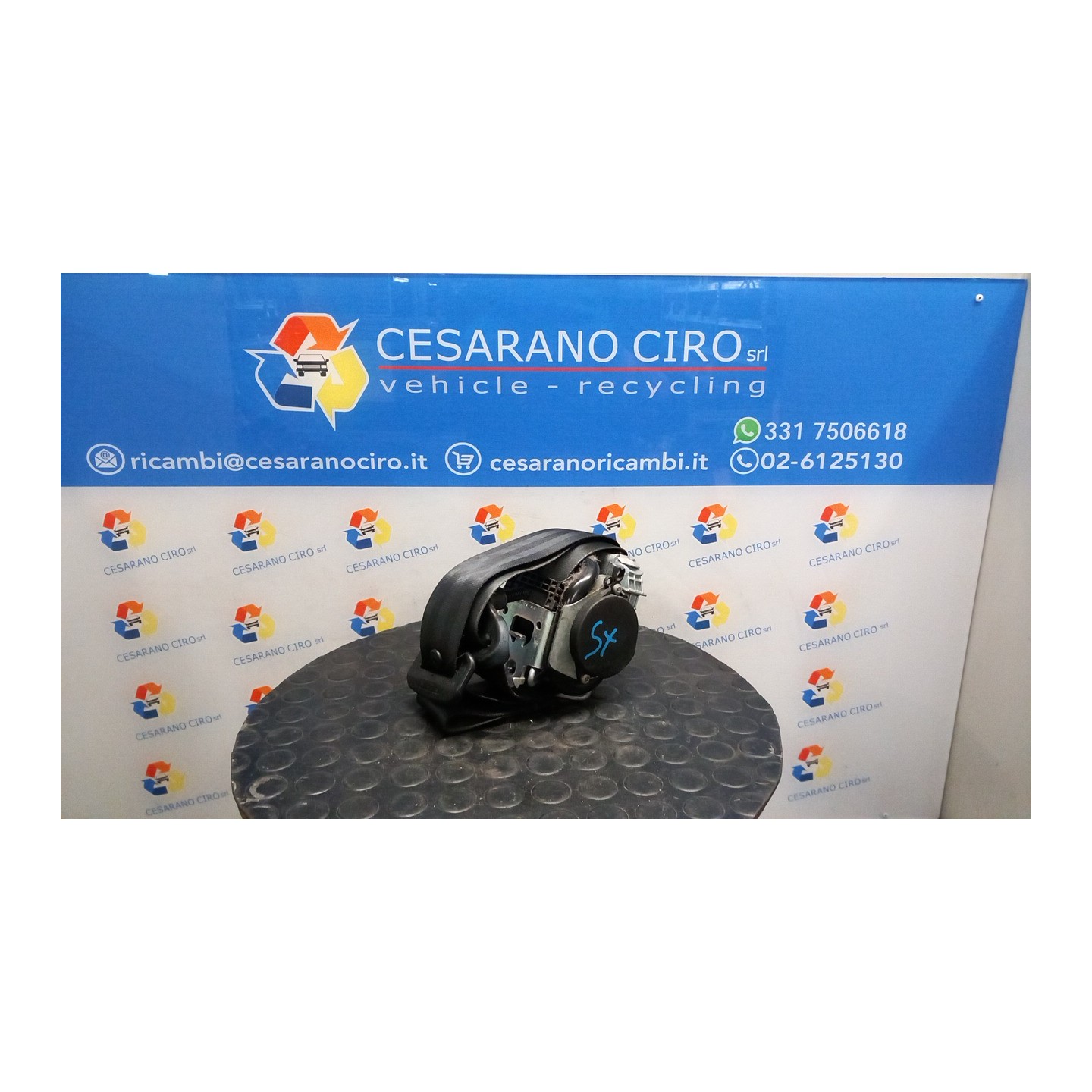CINTURA DI SICUREZZA ANT. SX. 027 RENAULT MEGANE 3A SERIE (10/08-) F4RL8 868840009R